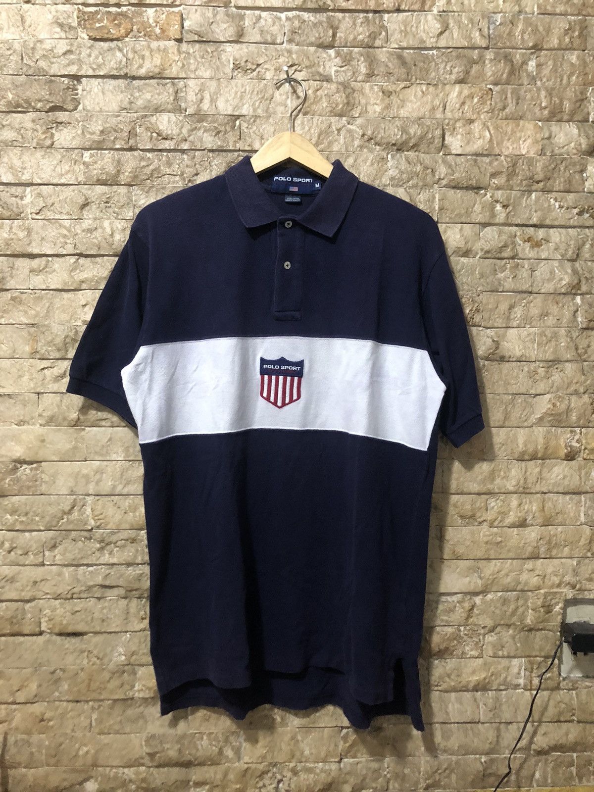 Ralph Lauren Sport Vintage Polo Sport K Swiss Poloshirt Size US M / EU 48-50 / 2 - 1 Thumbnail