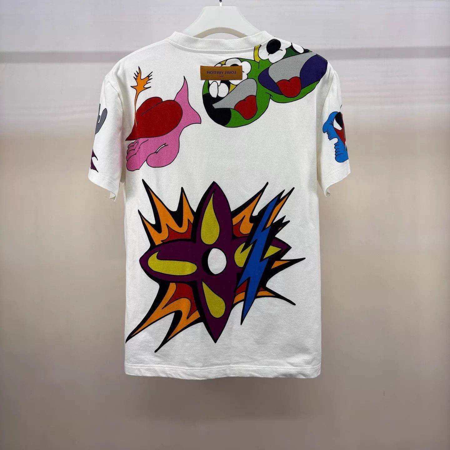 Louis Vuitton LV Cartoon Train Head Print Short Sleeve Tee L Size L / US 10 / IT 46 - 2 Thumbnail