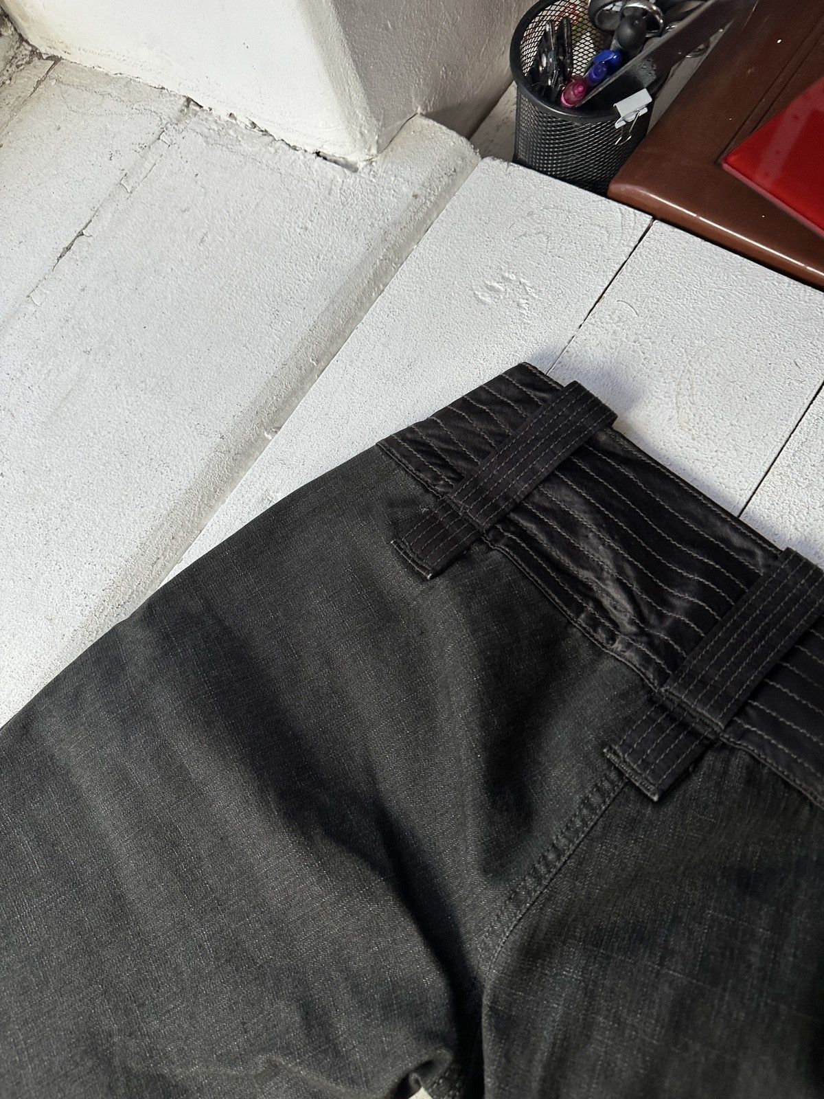 Diesel 🚨 DIESEL AVANT GARDE GOTHIC WOMEN JEANS LOGO IFSIXWASNINE Size 31" - 15 Thumbnail