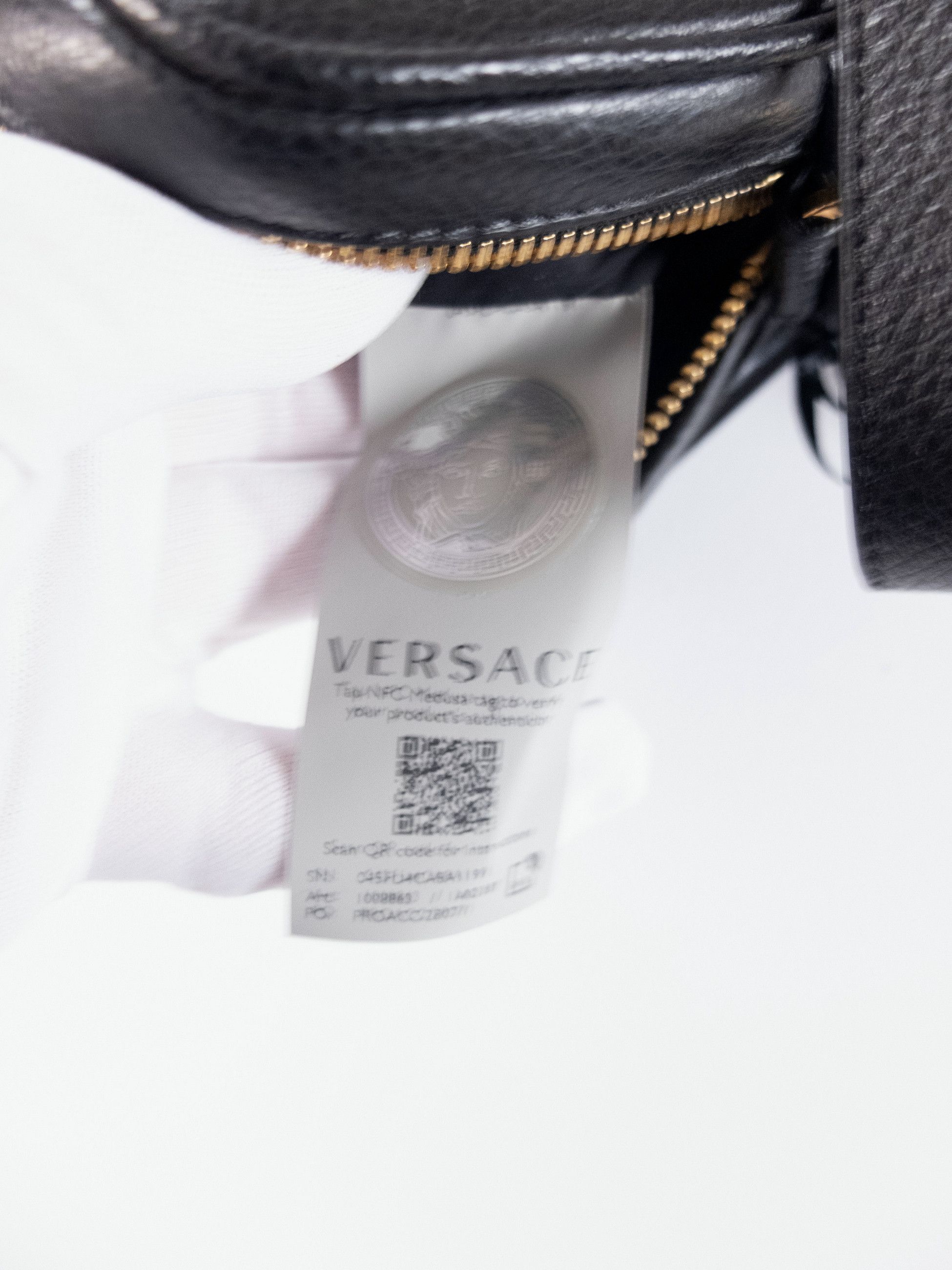 Versace VERSACE La Medusa black leather mini crossbody bag Size ONE SIZE - 11 Thumbnail