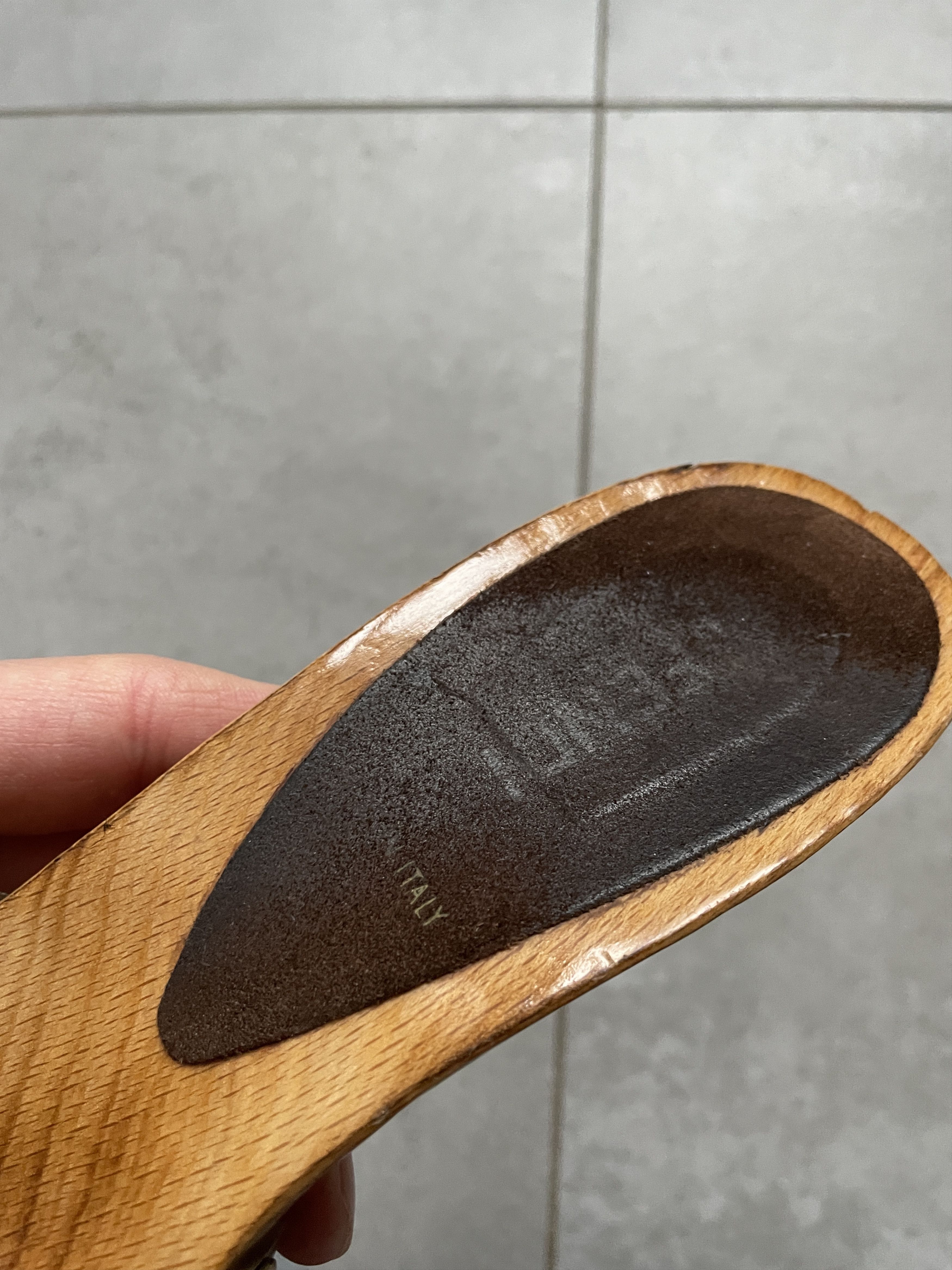 Fendi VINTAGE FENDI WOODEN MONOGRAM HEEL SANDALS Size US 9 / IT 39 - 4 Thumbnail