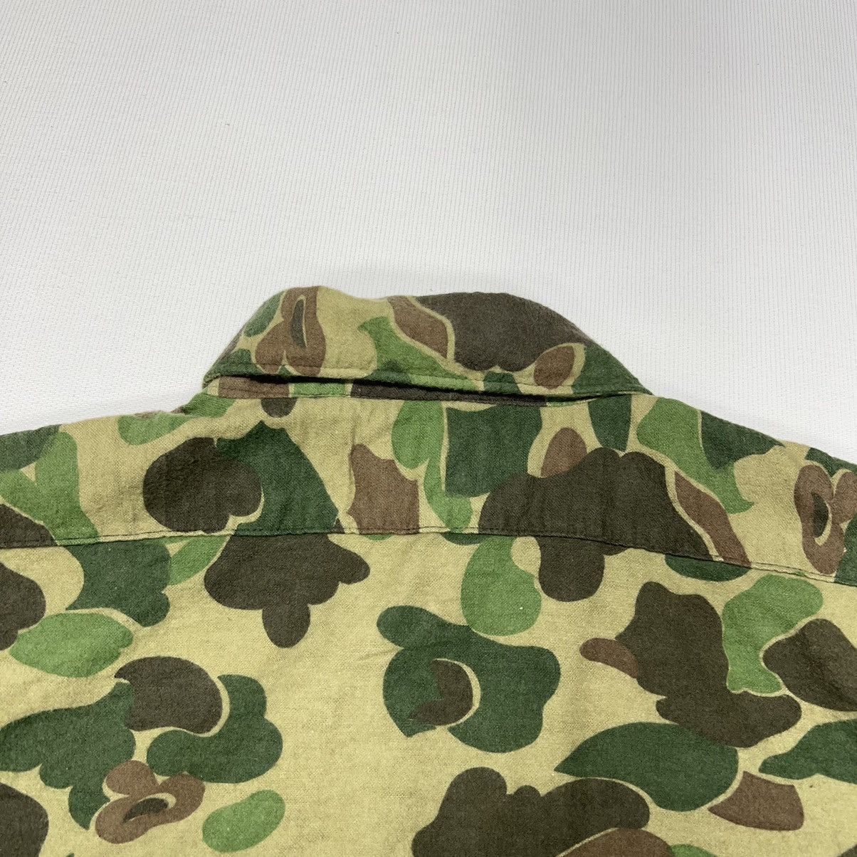Vintage VTG Kamo Button Shirt Duck Camo Green Hunting Vietnam Era Size US S / EU 44-46 / 1 - 10 Thumbnail