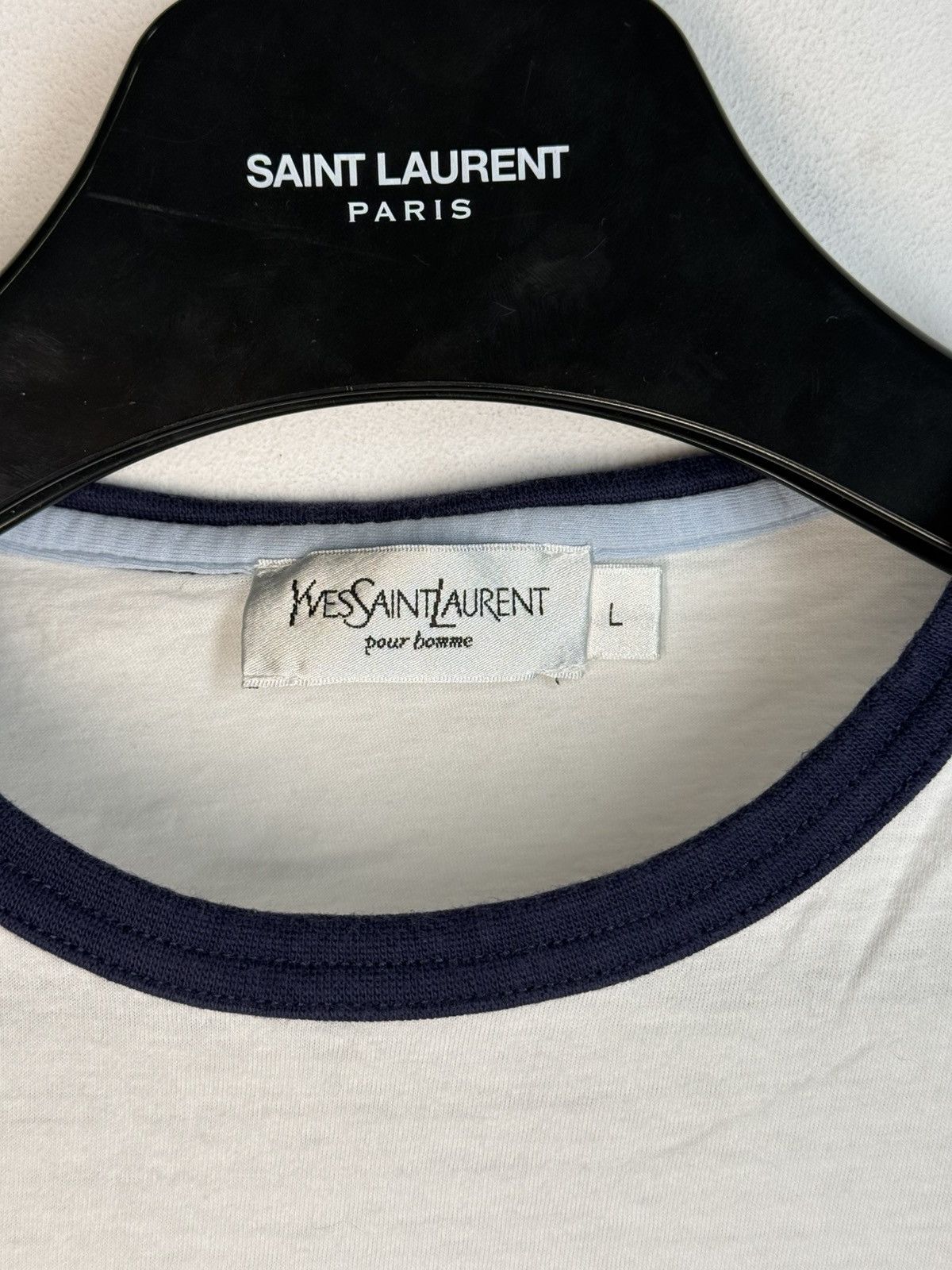 Yves Saint Laurent White YSL T-shirt Yves Saint Laurent Shirt Vintage Size US M / EU 48-50 / 2 - 4 Thumbnail