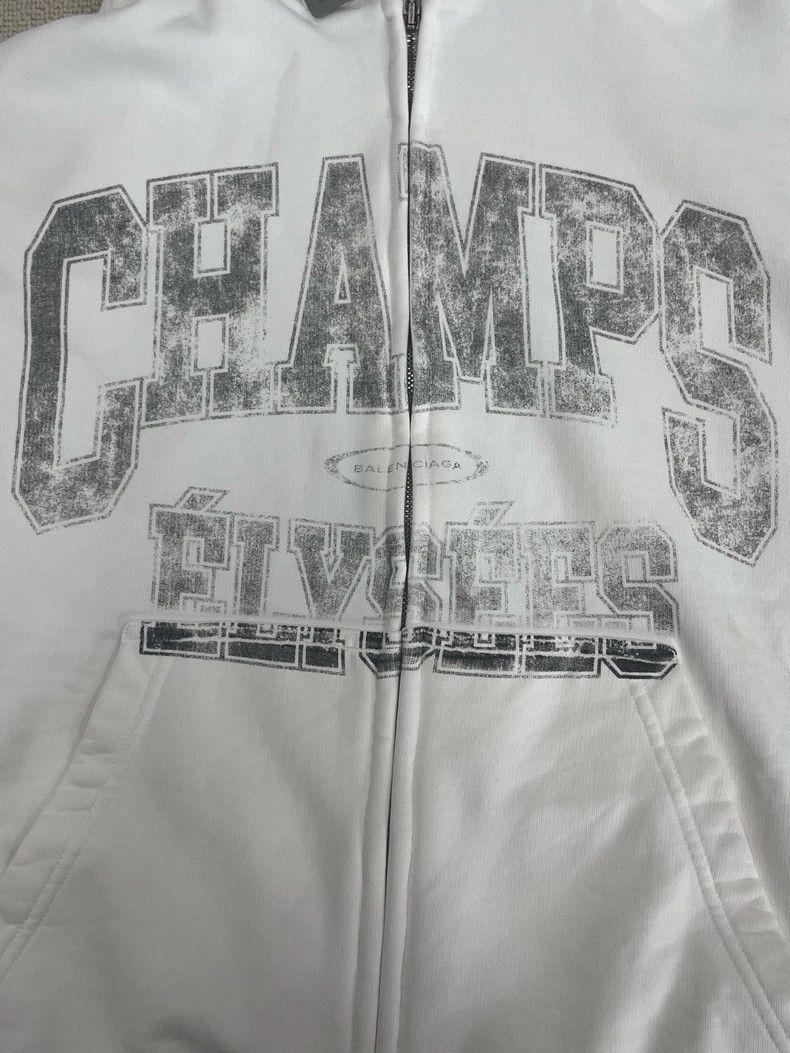 Balenciaga Balenciaga Monogrammed printed hooded zip-up sweatshirt Size US XS / EU 42 / 0 - 3 Thumbnail