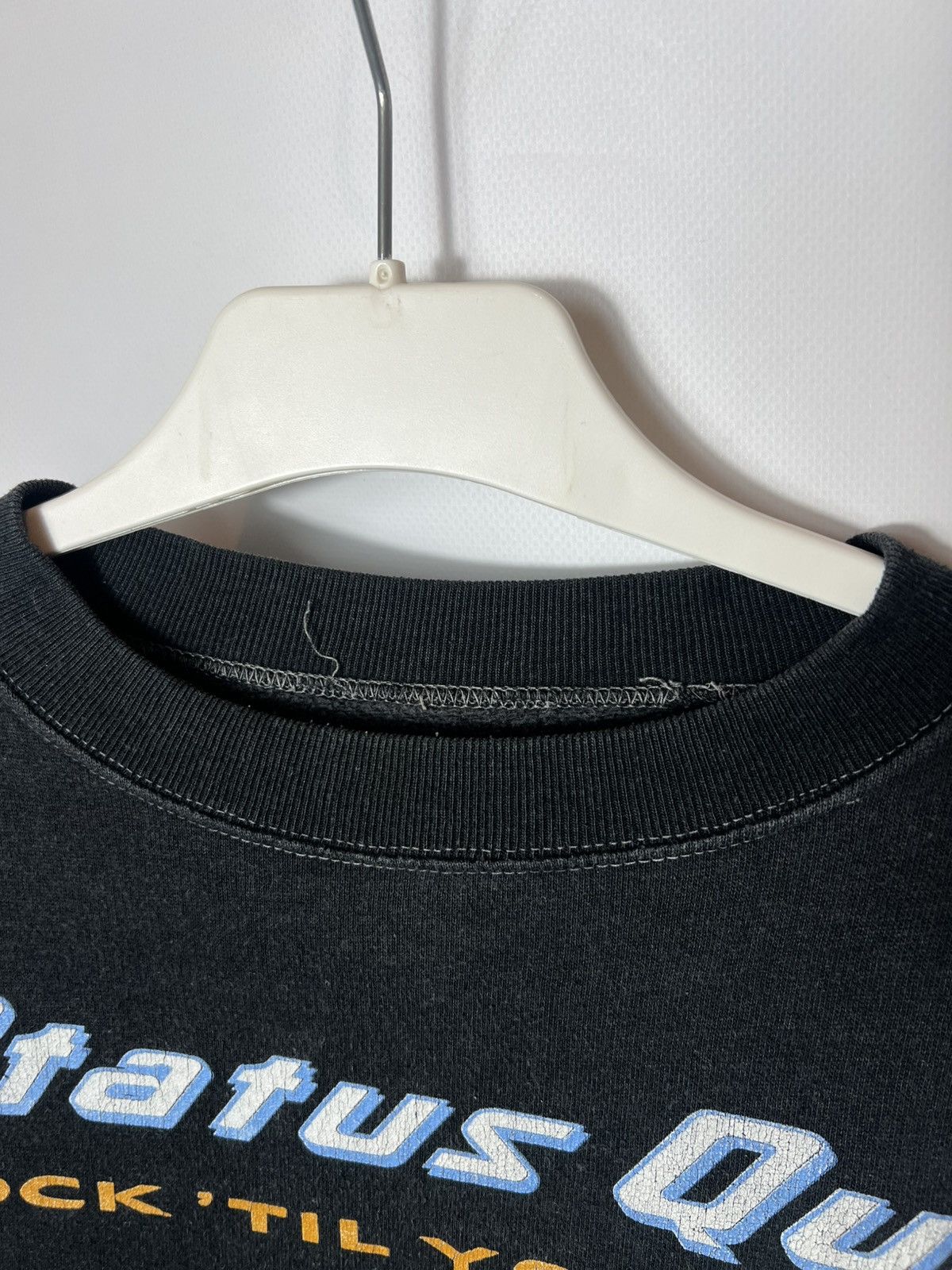 Band Tees Status Quo Rock Til' You Drop Vintage 1991 Tour Sweatshirt Size US L / EU 52-54 / 3 - 4 Thumbnail