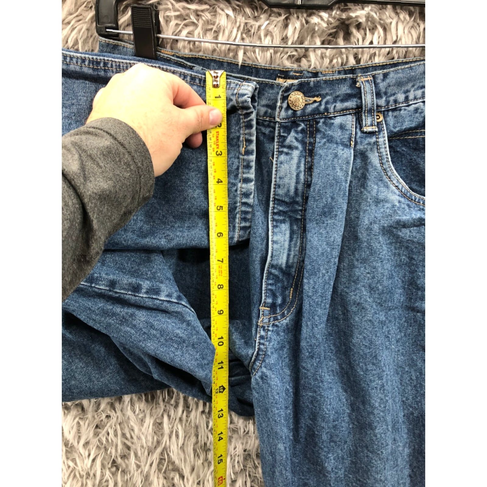 Gloria Vanderbilt Gloria Vanderbilt Signature Label Mom Jeans 14P Petite Womens Blue Denim Size 36" / US 14 / IT 50 - 4 Thumbnail