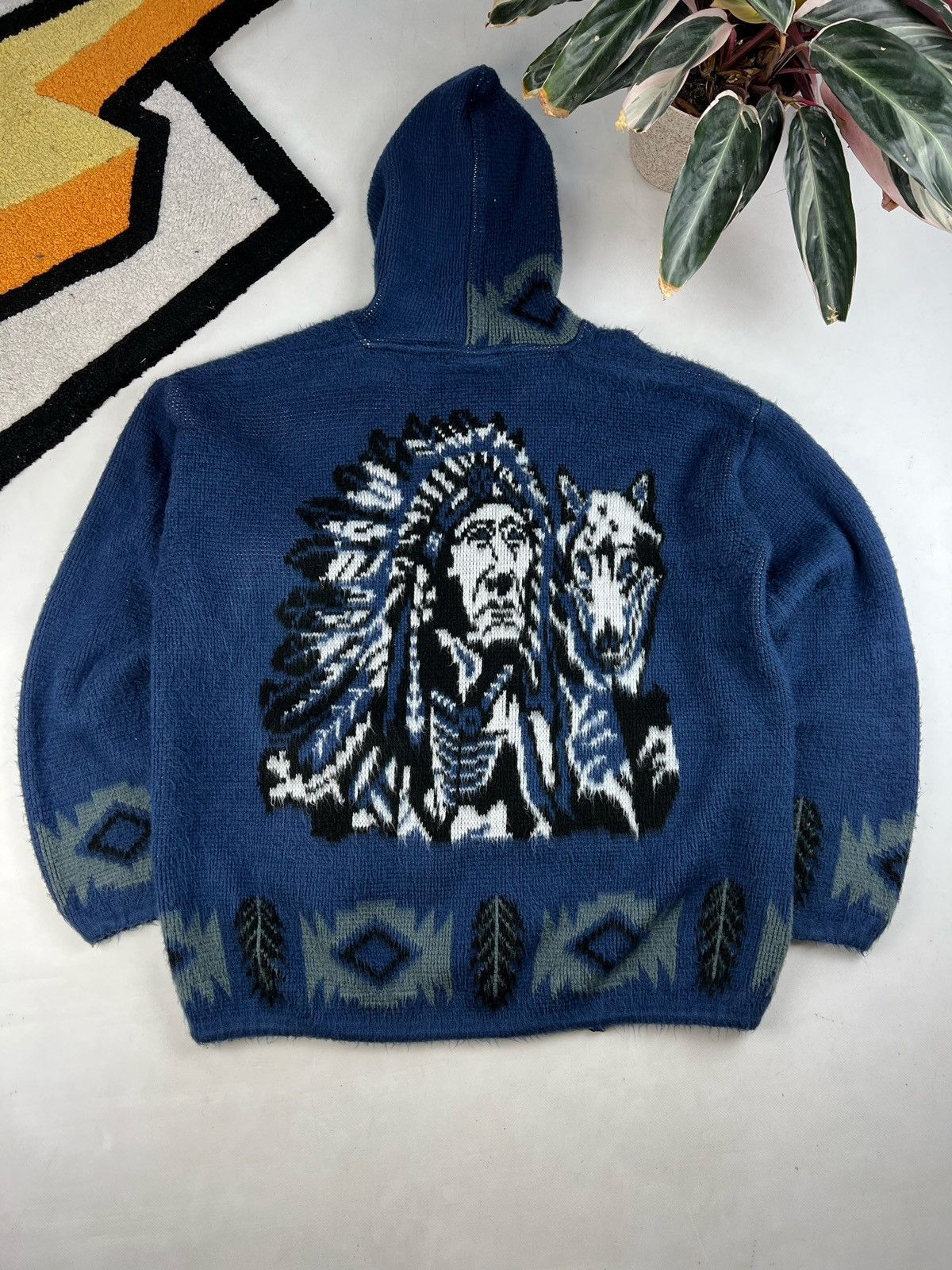 Japanese Brand × Vintage Aztec Boho Ruminahui Native American ArtisanEcuador hoodie Size US L / EU 52-54 / 3 - 2 Thumbnail