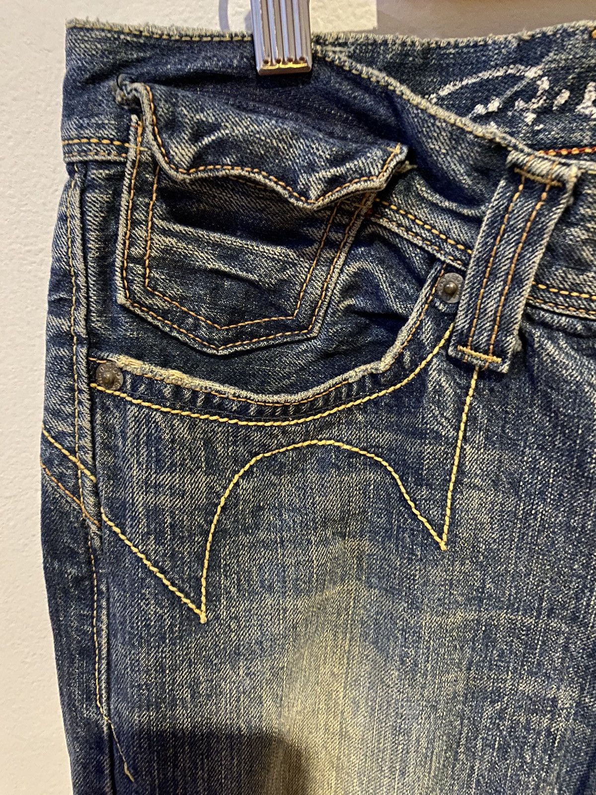 Edwin × If Six Was Nine × Kapital Edwin Rude Zero Distressed Wash Flared Denim Pants Size US 32 / EU 48 - 6 Thumbnail