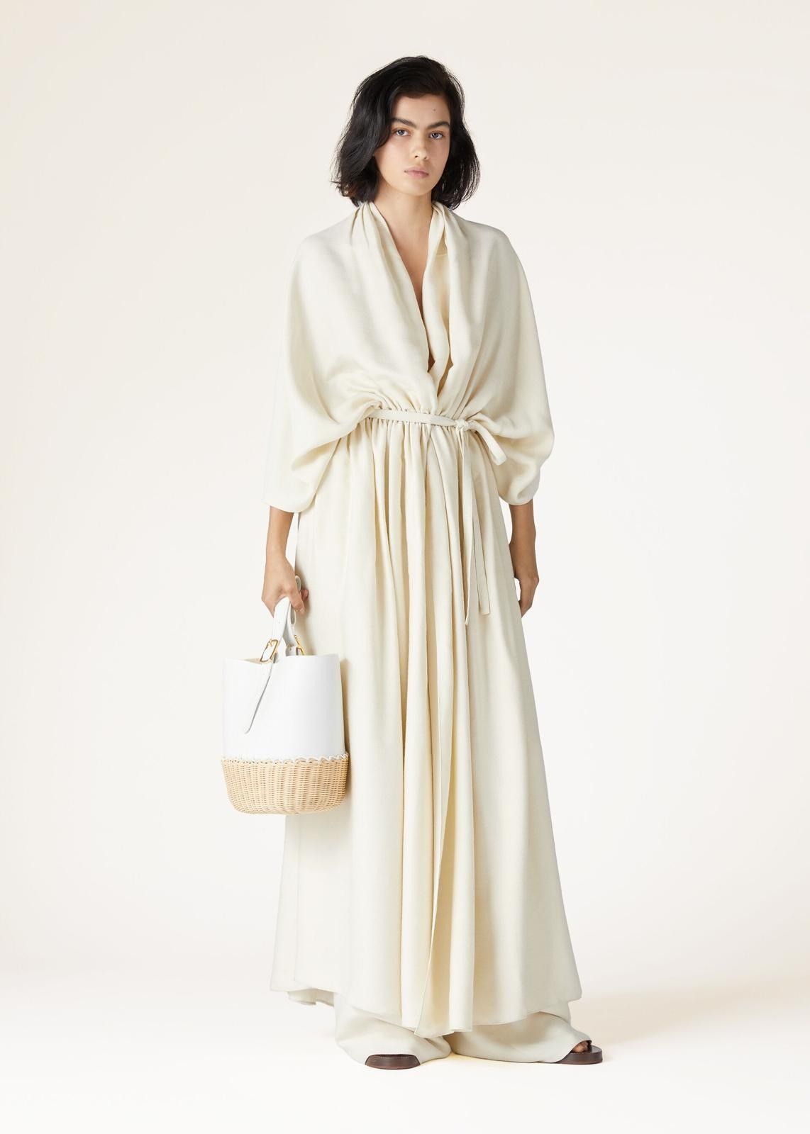 Loro Piana o1srvl11e0525 FAN8314 Dustin Coat in Cream Size M / US 6-8 / IT 42-44 - 4 Thumbnail