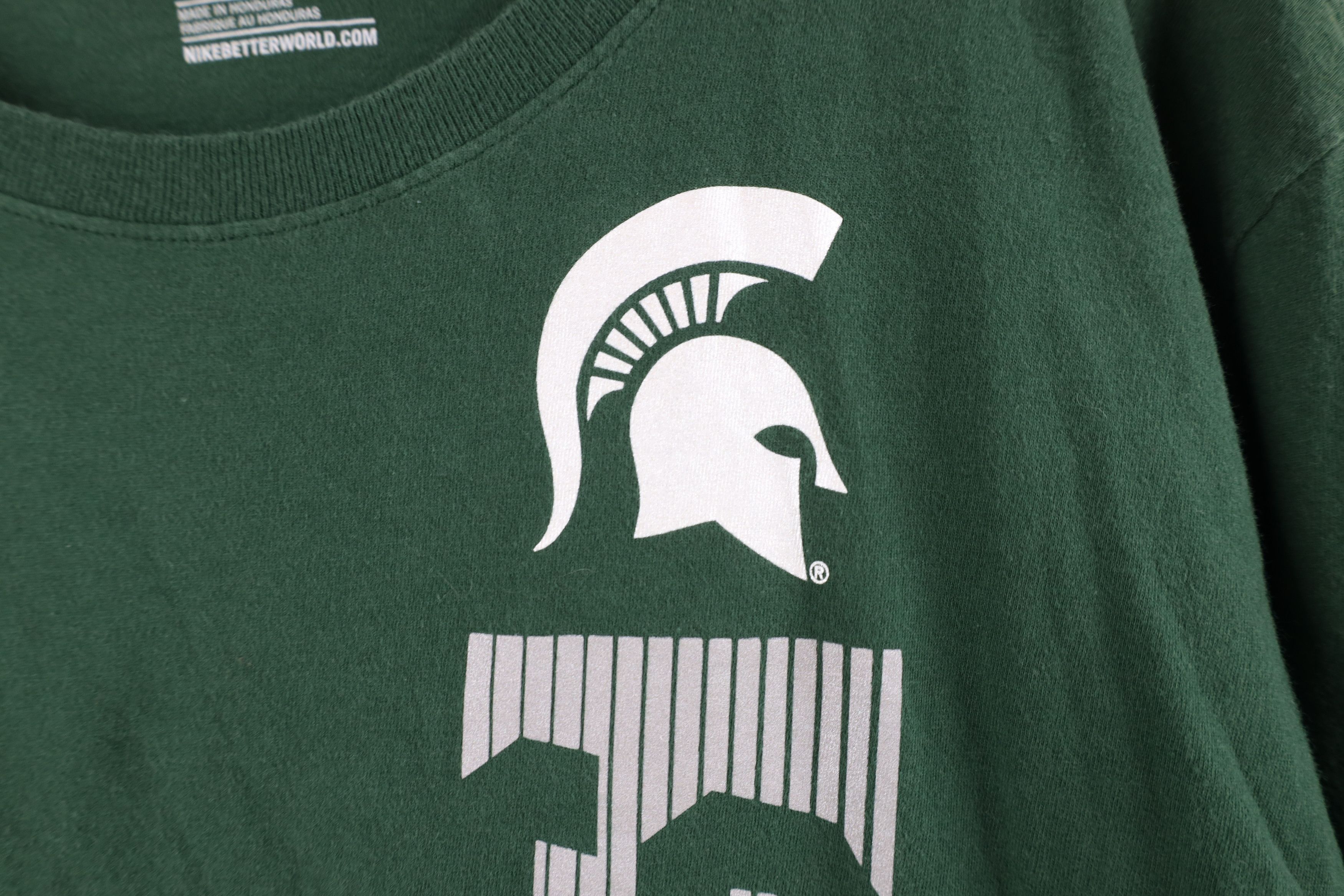Nike Nike Michigan State University Long Sleeve T-Shirt Green Size US XL / EU 56 / 4 - 6 Thumbnail