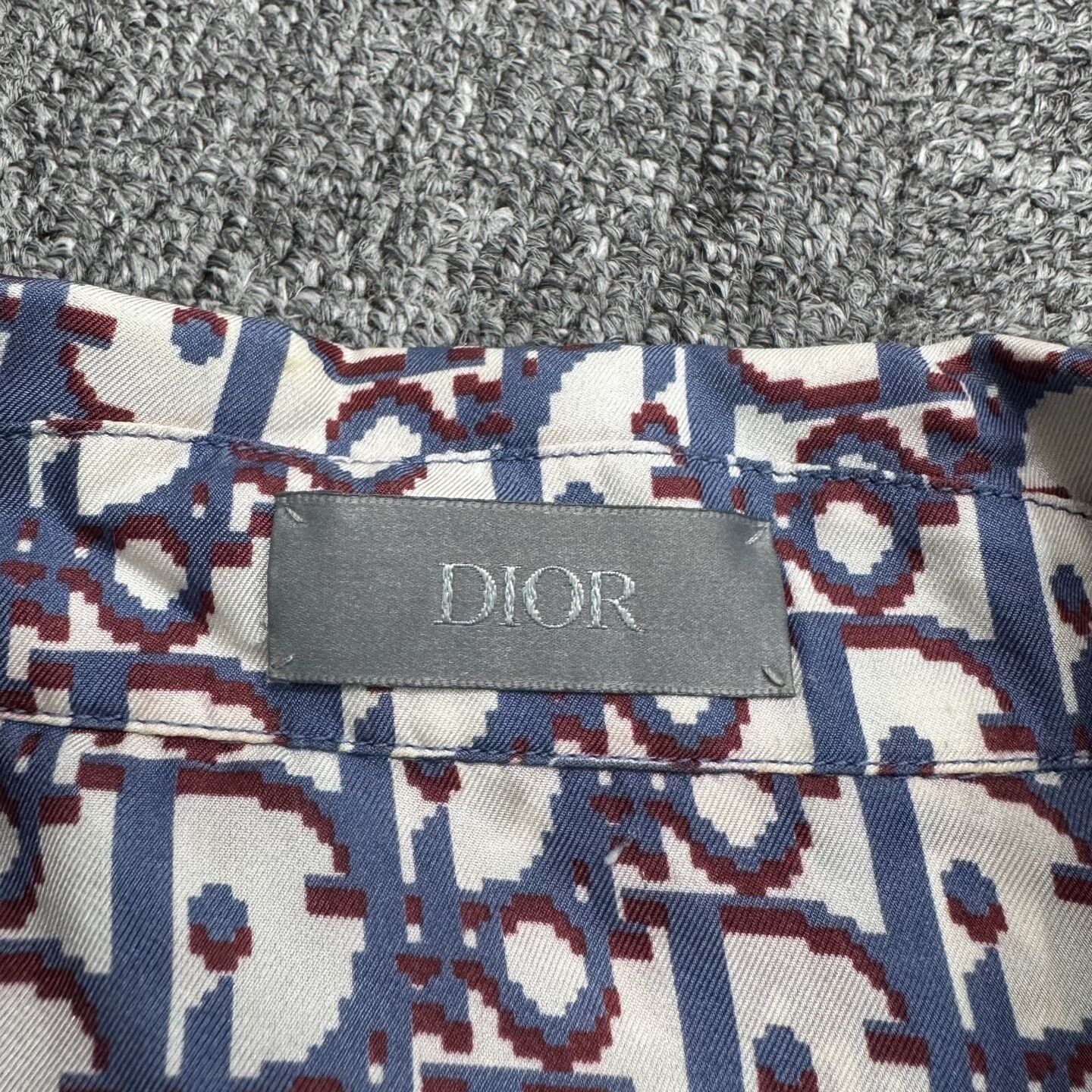 Dior Dior Printed Short Sleeve Silk Shirt. Size US M / EU 48-50 / 2 - 3 Thumbnail