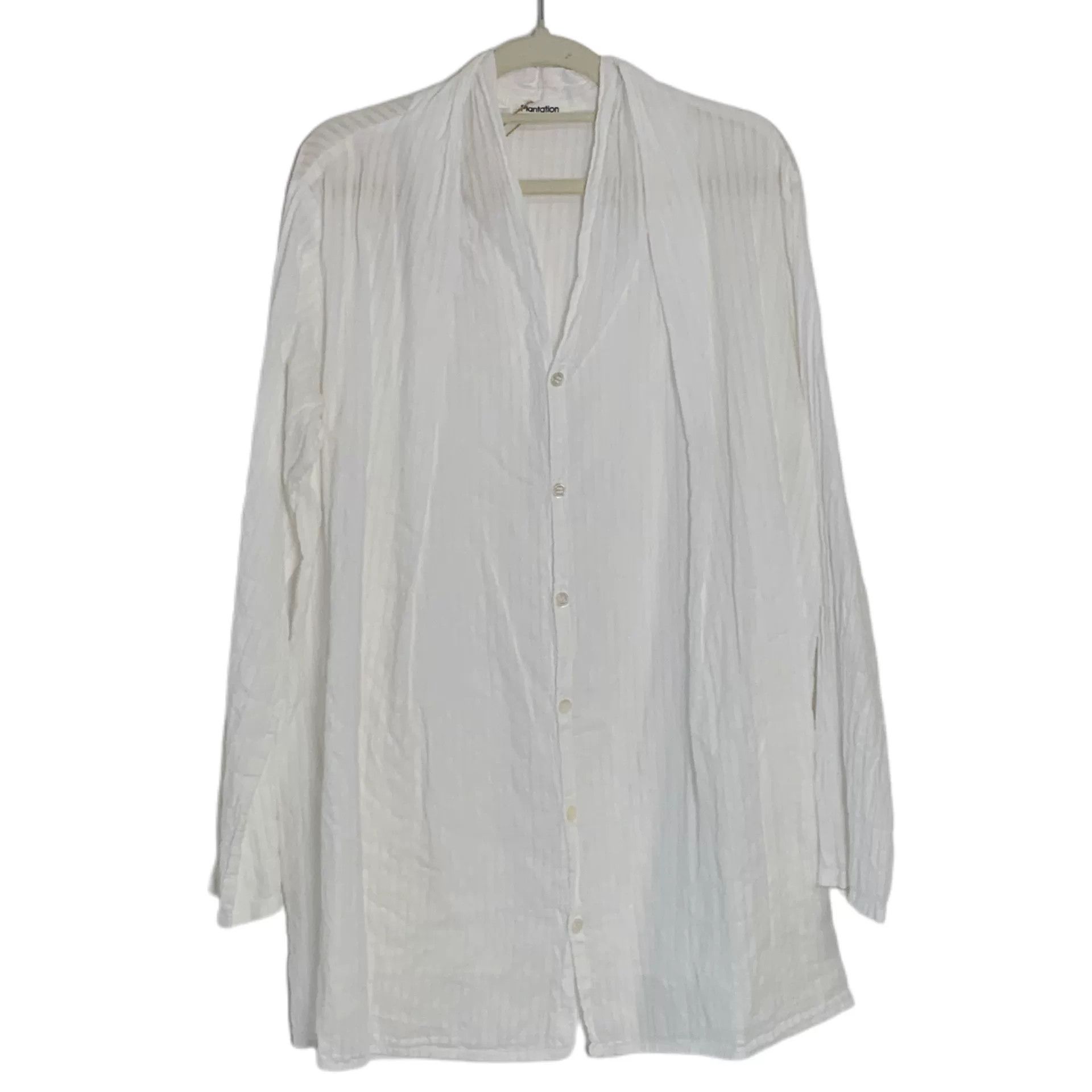 Issey Miyake Issey Miyake Plantation White Shirt Size S / US 4 / IT 40 - 1 Thumbnail