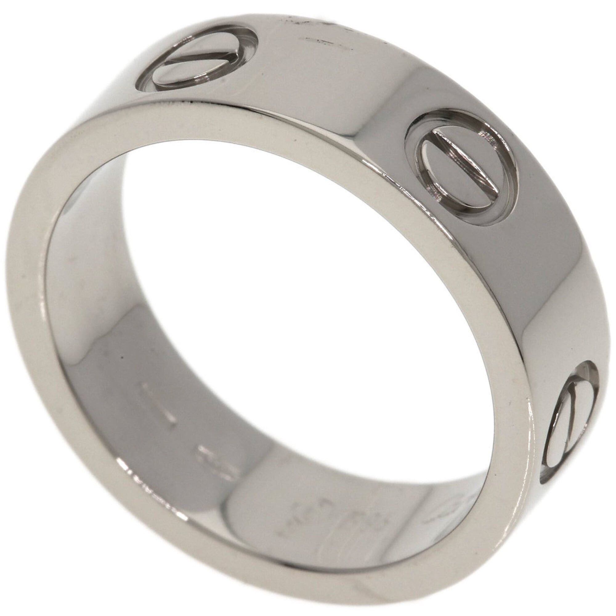 Cartier Cartier Love Ring #51, 18K White Gold, Women's Ring, CARTIER Size ONE SIZE - 1 Thumbnail