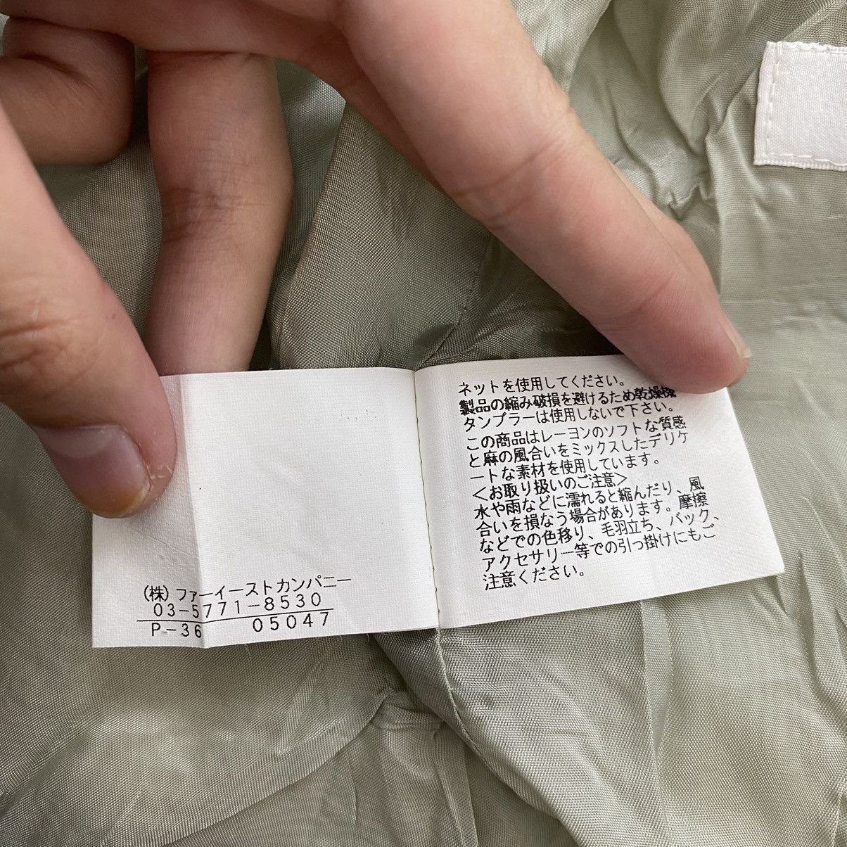 Japanese Brand ANAYI Japanese Brand Check Tartan Tweed Cream Coat Size XS / US 0-2 / IT 36-38 - 6 Thumbnail
