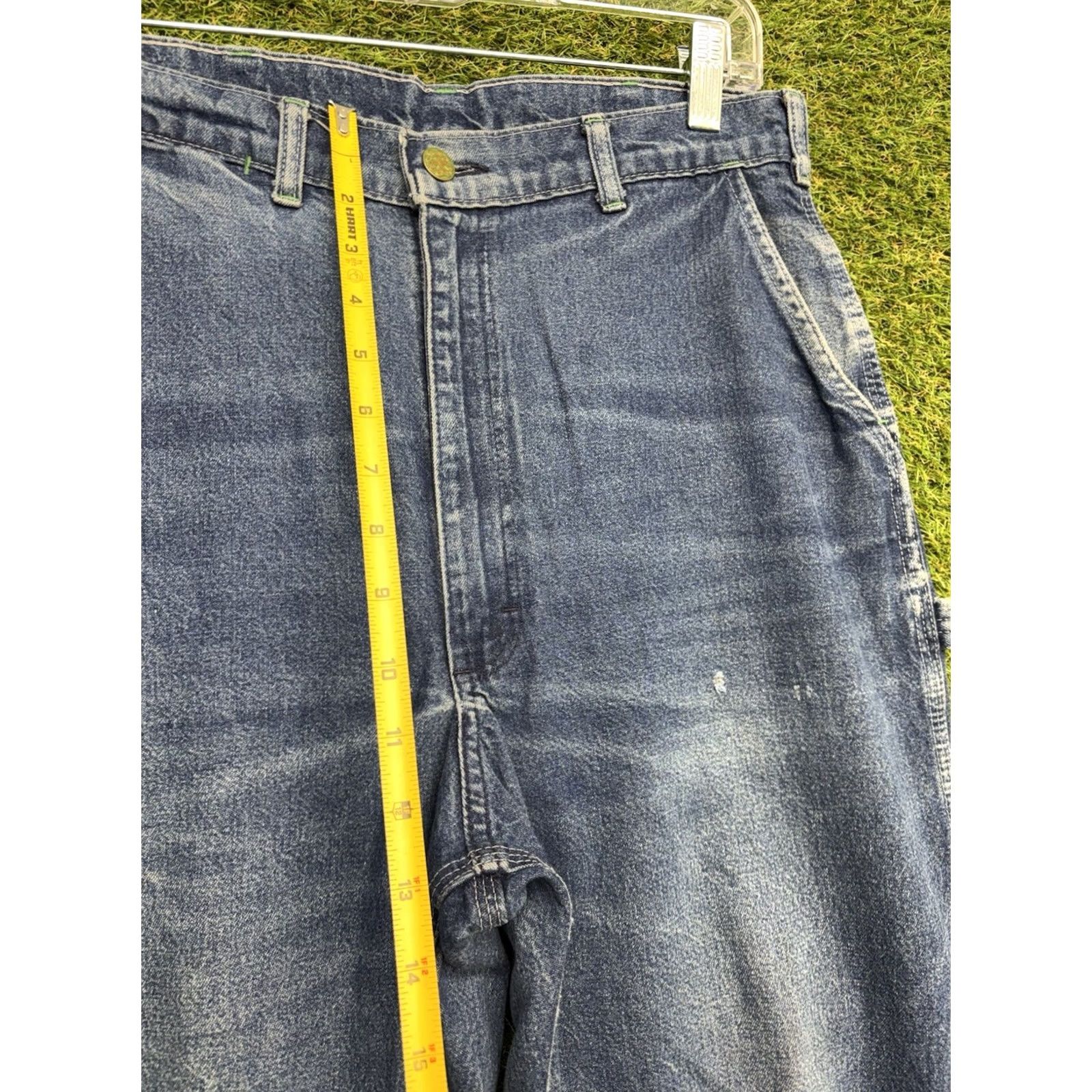 Vintage Vintage OshKosh B'gosh Jeans Mens 31x34 Denim 5-Pocket Cut Carpenter Dark USA Grunge Hipster Style Shirt? Size US 31 - 6 Thumbnail