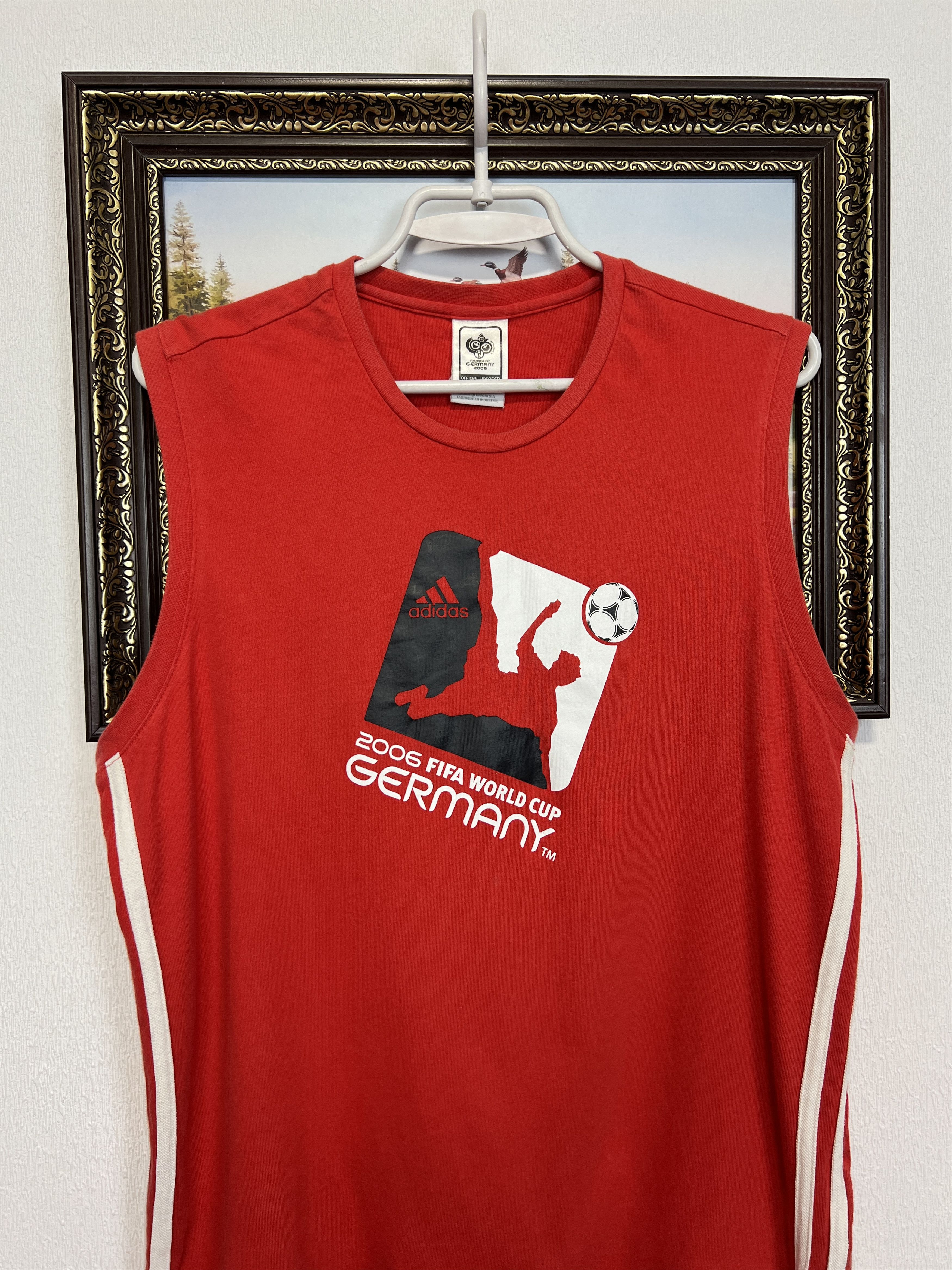 Adidas Germany World Cup Football Train Vest Shirt Siccer Jersey Size US M / EU 48-50 / 2 - 2 Thumbnail