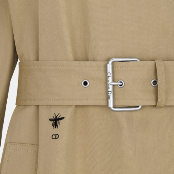 Dior o1w1db11225 427M13 Trench Coat in Beige Size M / US 6-8 / IT 42-44 - 3 Thumbnail