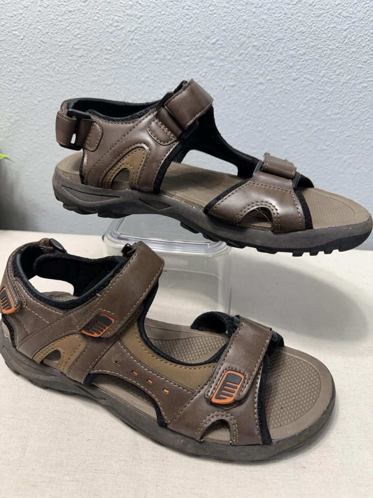 Designer Rugged Outback Mens Brown Adjustable Strap Sandals Size 10 Size US 10 / EU 43 - 1 Thumbnail