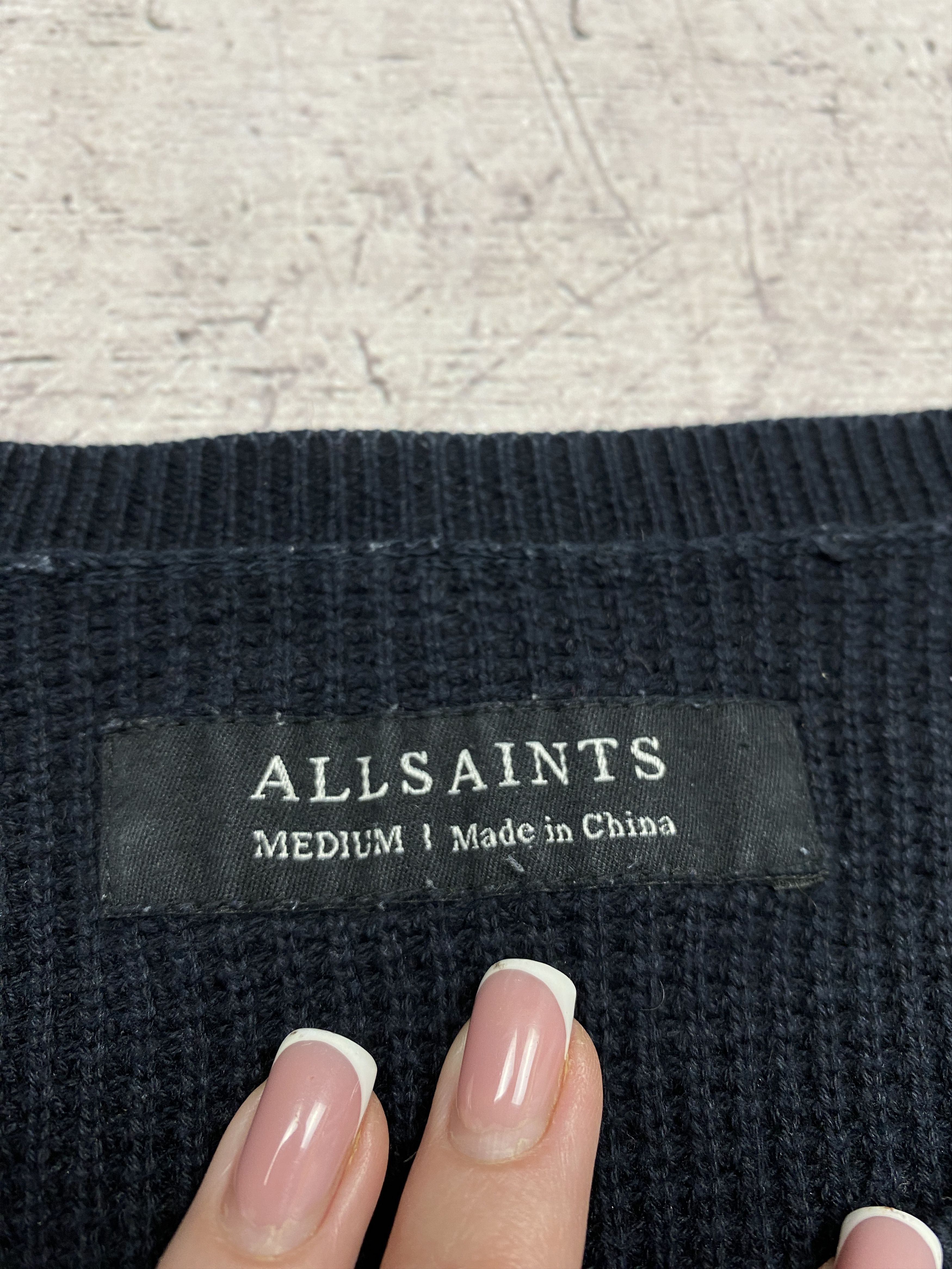 Allsaints Allsaint Vintage Mens Trias Crew Neck Knit Sweater Size US M / EU 48-50 / 2 - 4 Thumbnail