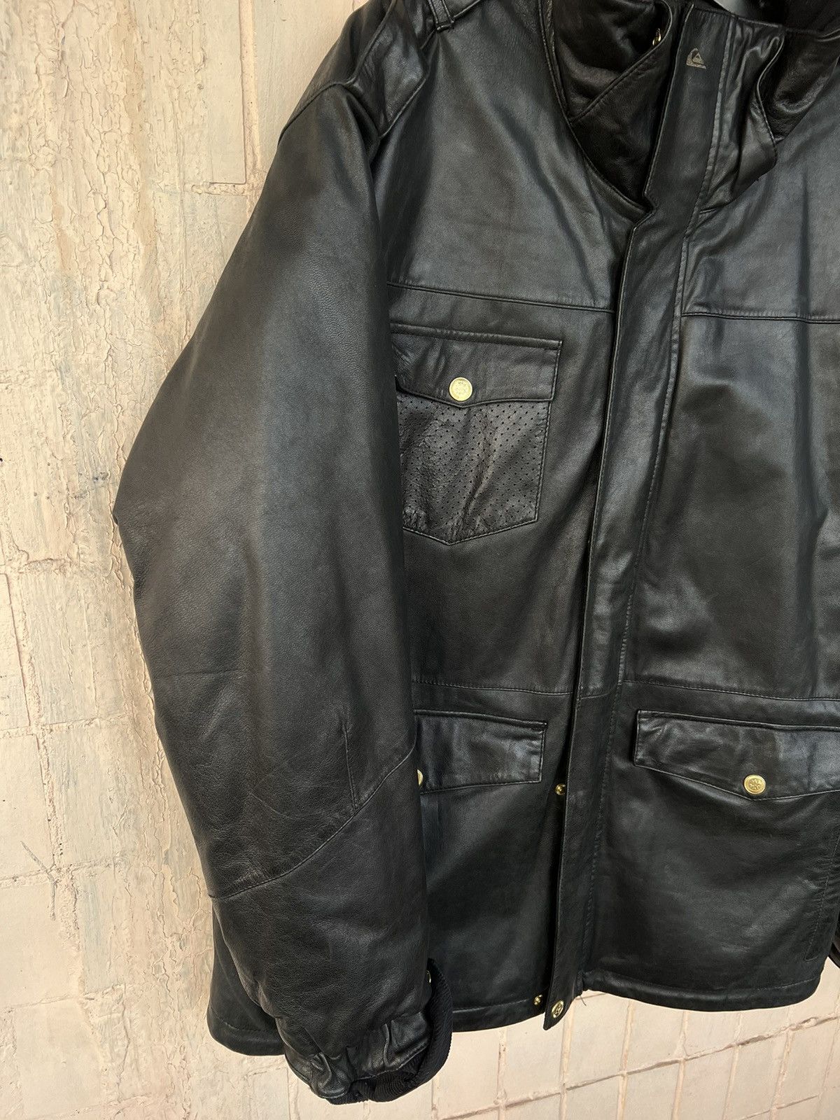 Quiksilver Ski Quiksilver vintage y2k leather jacket Size US L / EU 52-54 / 3 - 6 Thumbnail