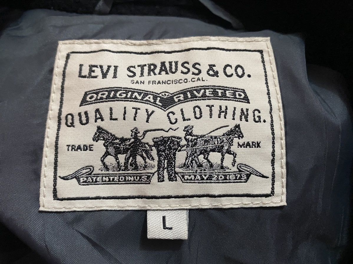 Levi's Levi strauss & co double colar black coat/rider wool jacket Size US L / EU 52-54 / 3 - 4 Thumbnail