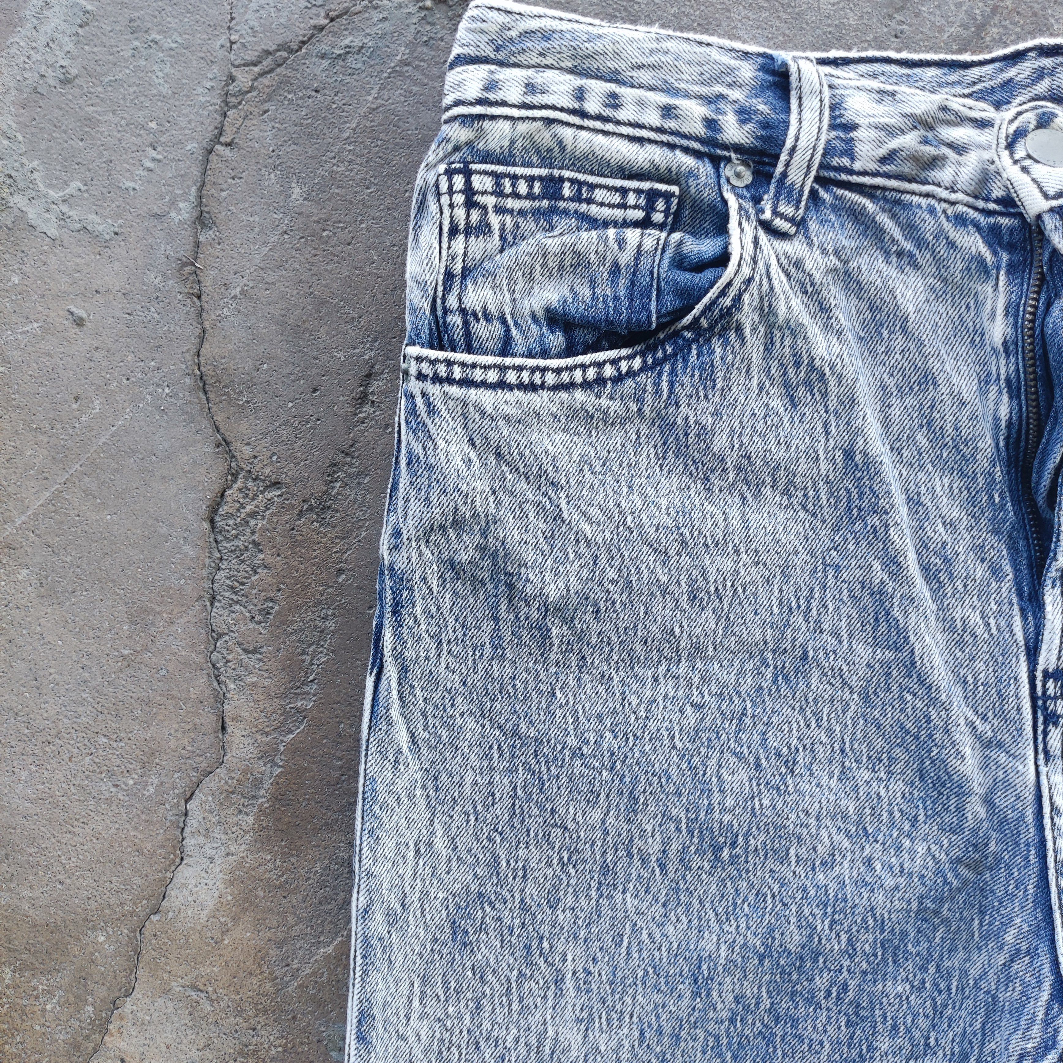 GU Vintage GU Brand Straight Jeans Faded Pants Size US 31 - 4 Thumbnail