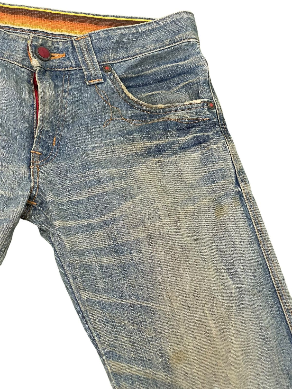 Edwin Flare Jeans Edwin Faded Distress Dirty Grunge Boot Cut 1🟦4 Size US 32 / EU 48 - 9 Thumbnail