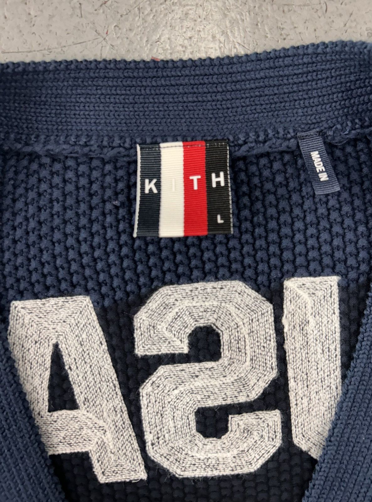 Kith Kith Team USA Cable Knit Cardigan Size Large Size US L / EU 52-54 / 3 - 4 Thumbnail