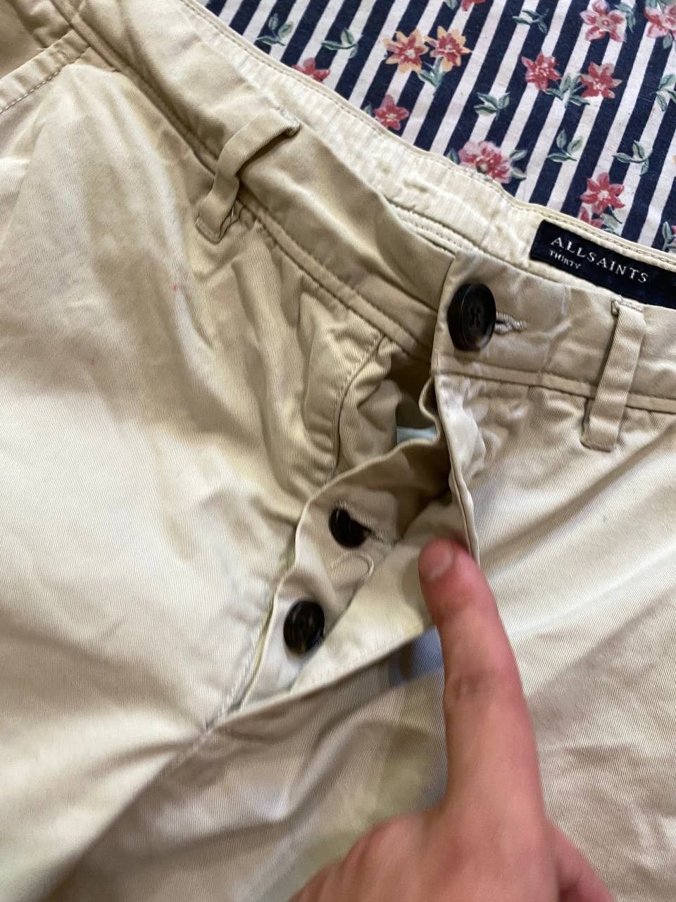 Allsaints Vintage denim shorts crazy Y2K Allsaints streetwear Size US 30 / EU 46 - 5 Thumbnail