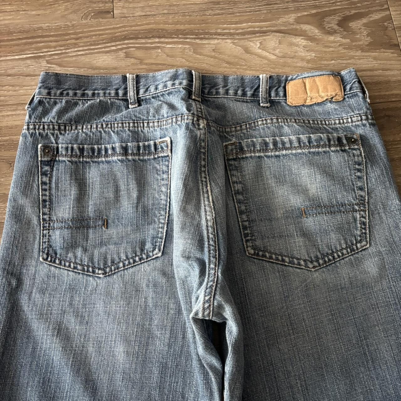 Calvin Klein Crazy Vintage Y2K/2000s Grunge Faded Calvin Klein Distressed Bootcut Denim Jeans! 36x32 Size US 36 / EU 52 - 7 Thumbnail