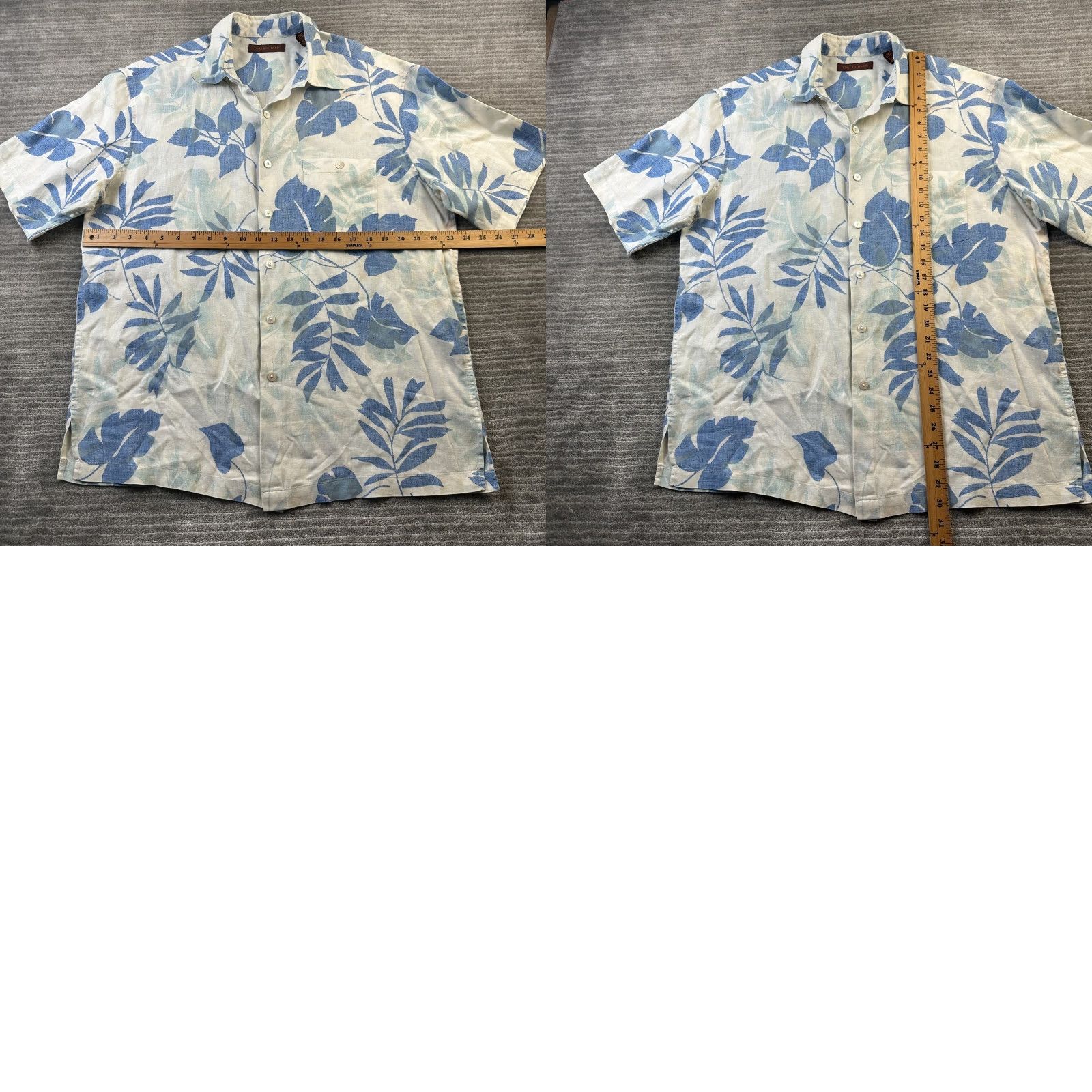 Tori Richard Tori Richard Shirt Mens Large Blue Button Up Camp Linen Casual Travel Vintage No Size US L / EU 52-54 / 3 - 8 Thumbnail