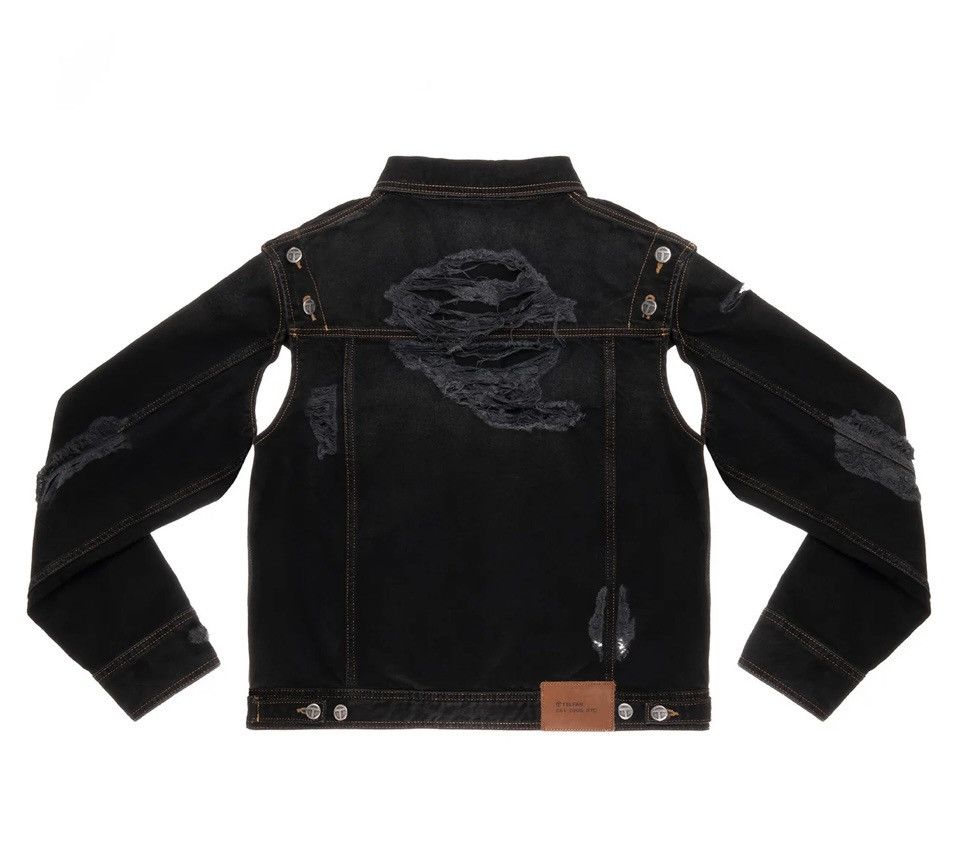 Telfar Telfar Detachable Jean Jacket - Distressed Black Size XS / US 0-2 / IT 36-38 - 2 Thumbnail