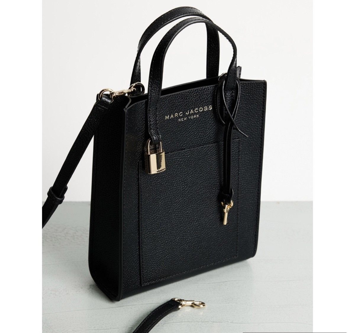 Marc Jacobs Marc Jacobs black leather small tote Size ONE SIZE - 7 Thumbnail