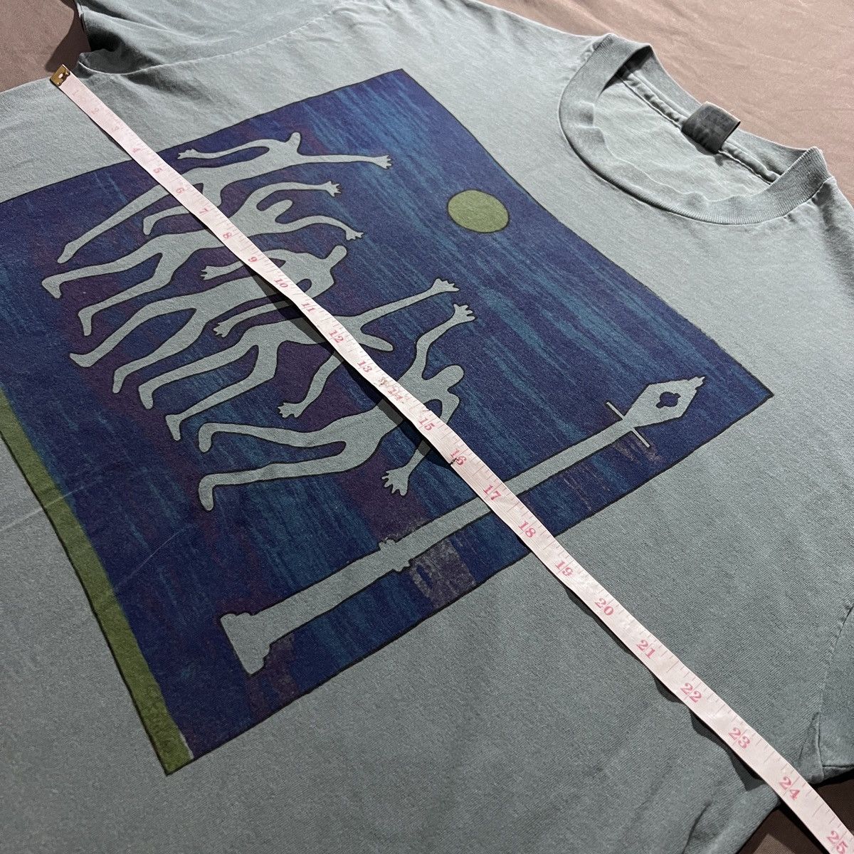 Vintage Vintage 90s Rankine Art Tee 2XL Faded graphic streetwear Size US XXL / EU 58 / 5 - 7 Thumbnail
