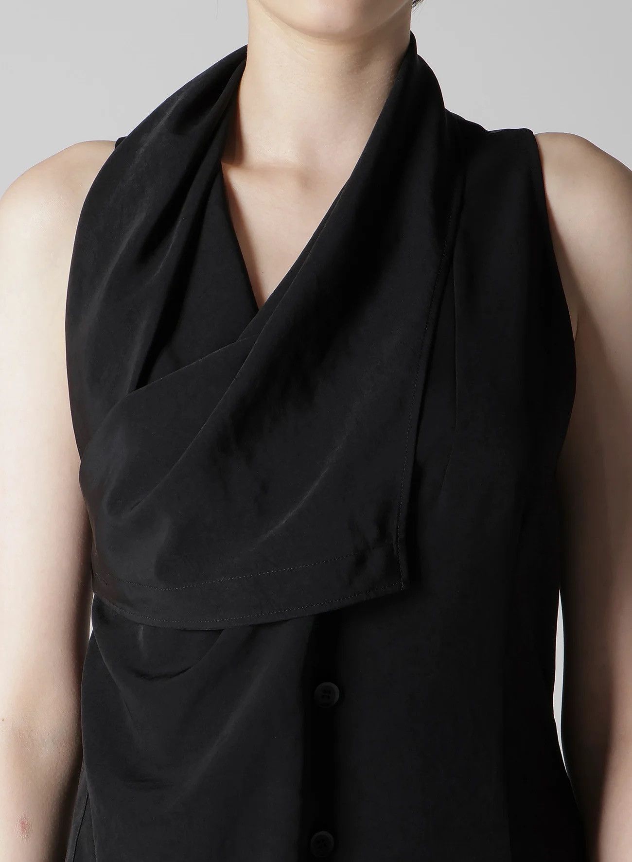 Yohji Yamamoto Yohji Yamamoto Femme - Sleeveless Long Jacket Vest Blouse Size S / US 4 / IT 40 - 4 Thumbnail