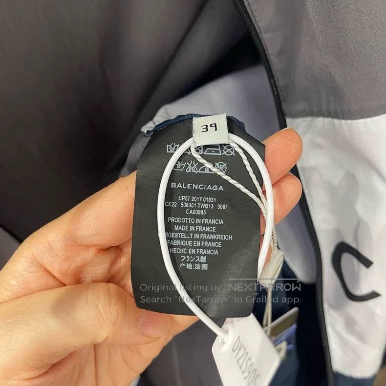 Balenciaga Balenciaga size 39 Large logo color-block windbreaker jack Size US S / EU 44-46 / 1 - 4 Thumbnail