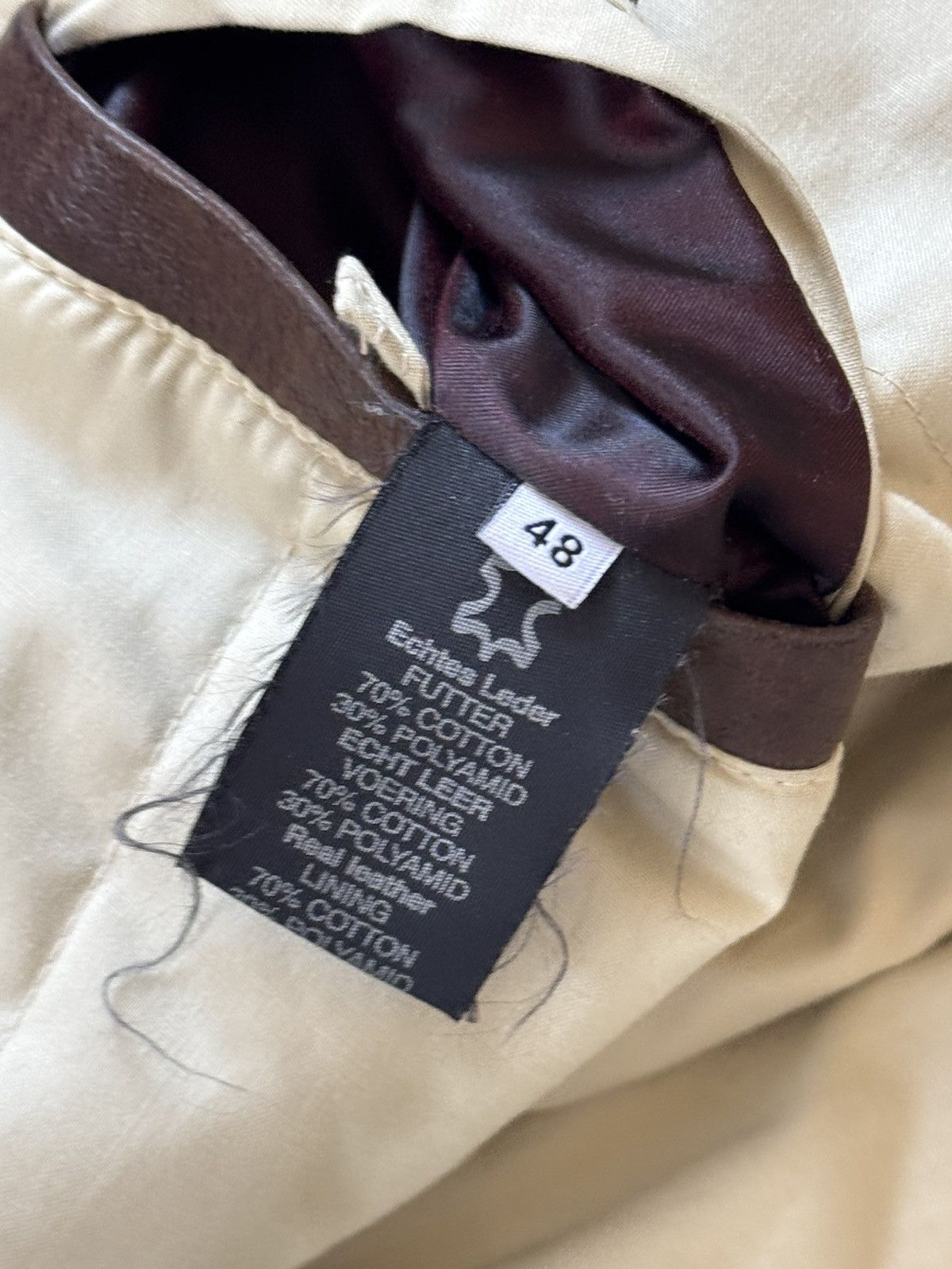 Strellson × Vintage Stellson Leather M aviator bomber pilot jacket coat brown Size US S / EU 44-46 / 1 - 13 Thumbnail