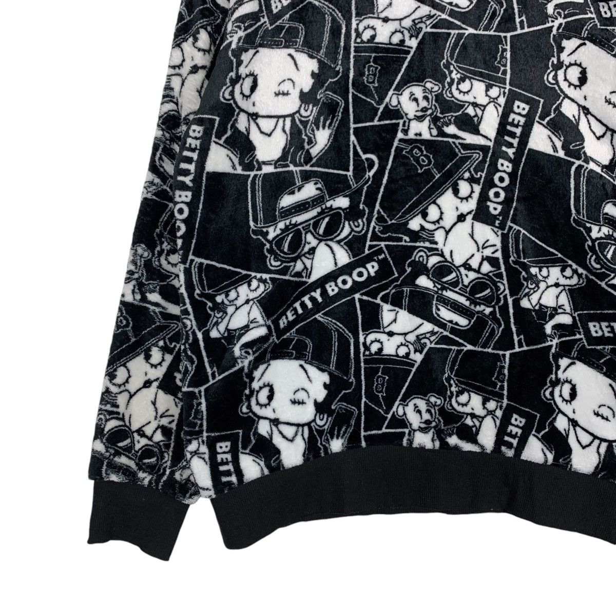 Cartoon Network BETTY BOOP Overprint Fleece Sweatshirt #1387-C63 Size US L / EU 52-54 / 3 - 3 Thumbnail