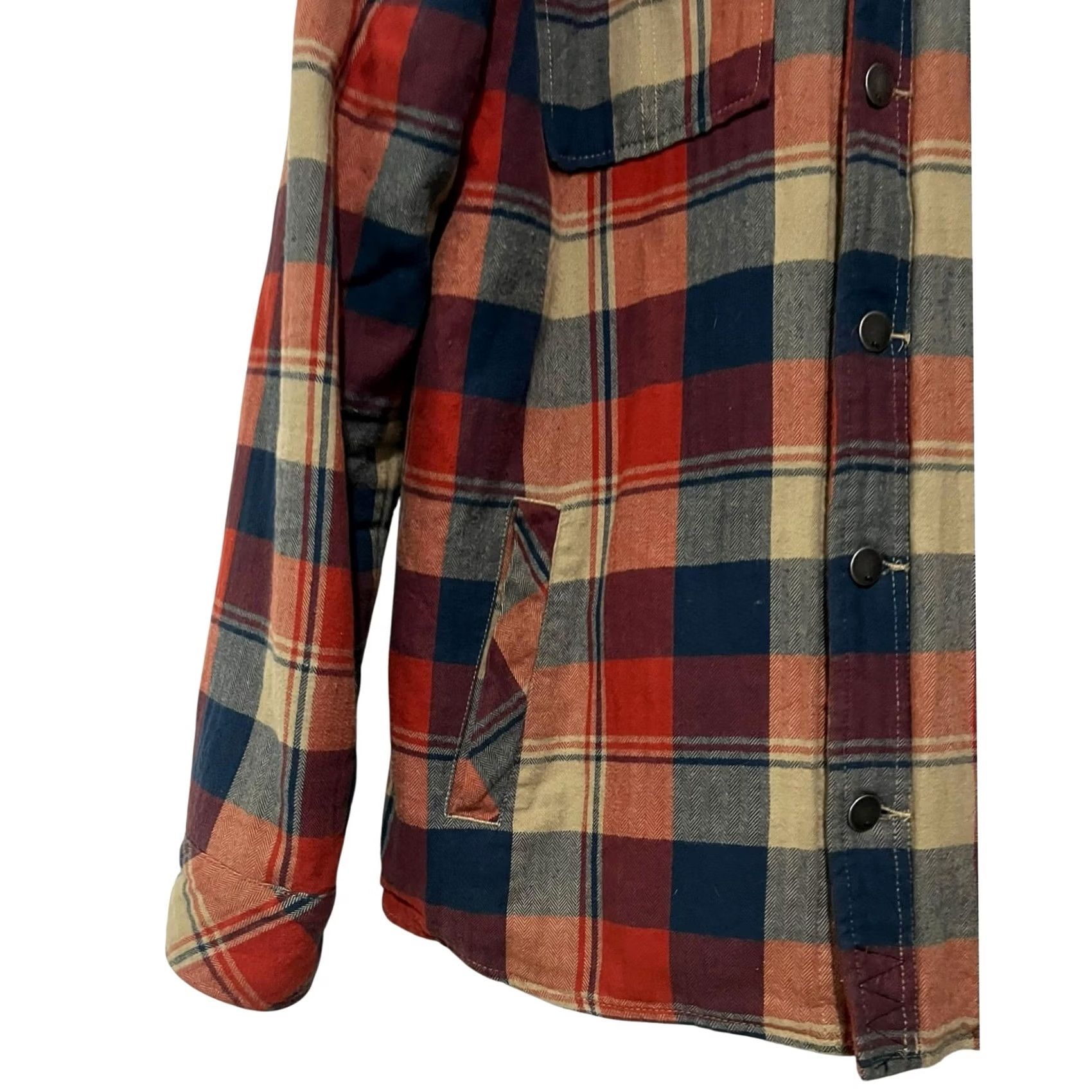 Quiksilver Quicksilver Plaid Flannel Hoodie Jacket Cotton Quilted Liner Skate Mens Size S Size US S / EU 44-46 / 1 - 3 Thumbnail