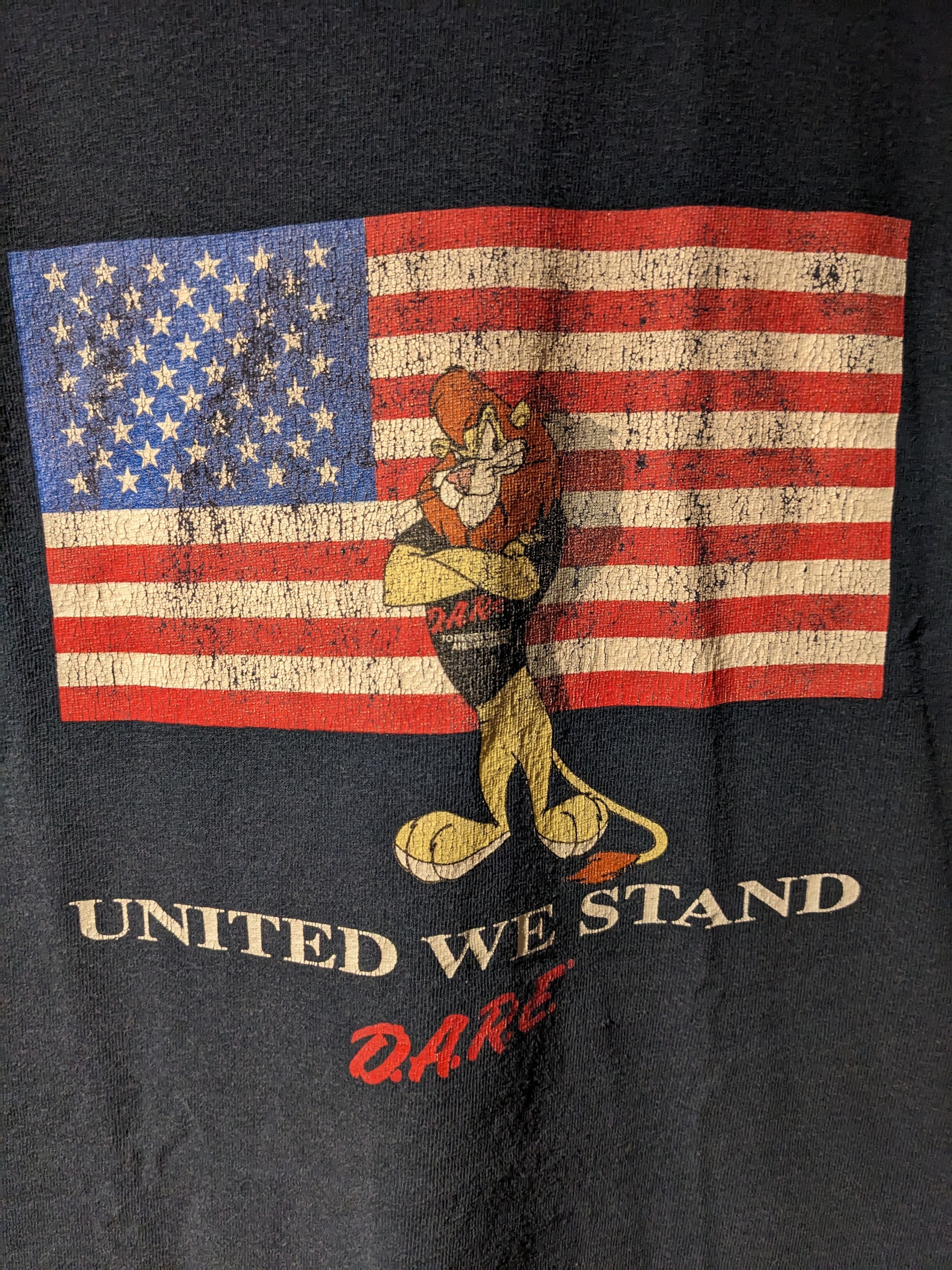 D.A.R.E × Vintage Vintage Y2K DARE United We Stand Resistance Medium T-Shirt Size US M / EU 48-50 / 2 - 2 Thumbnail