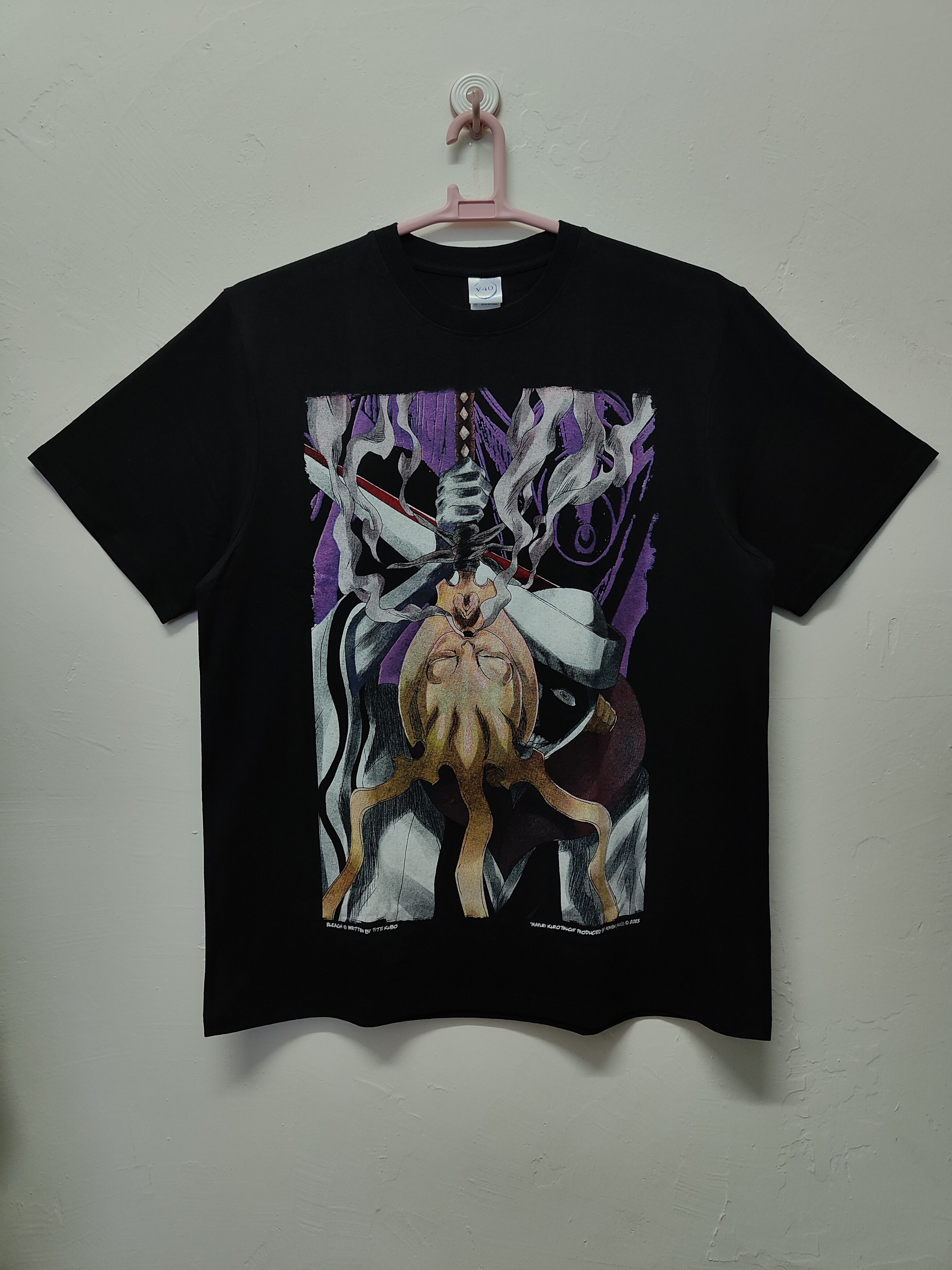 image of Anima x Bleach Captain Mayuri Kurotsuchi T-Shirt in Black, Men's (Size XL)