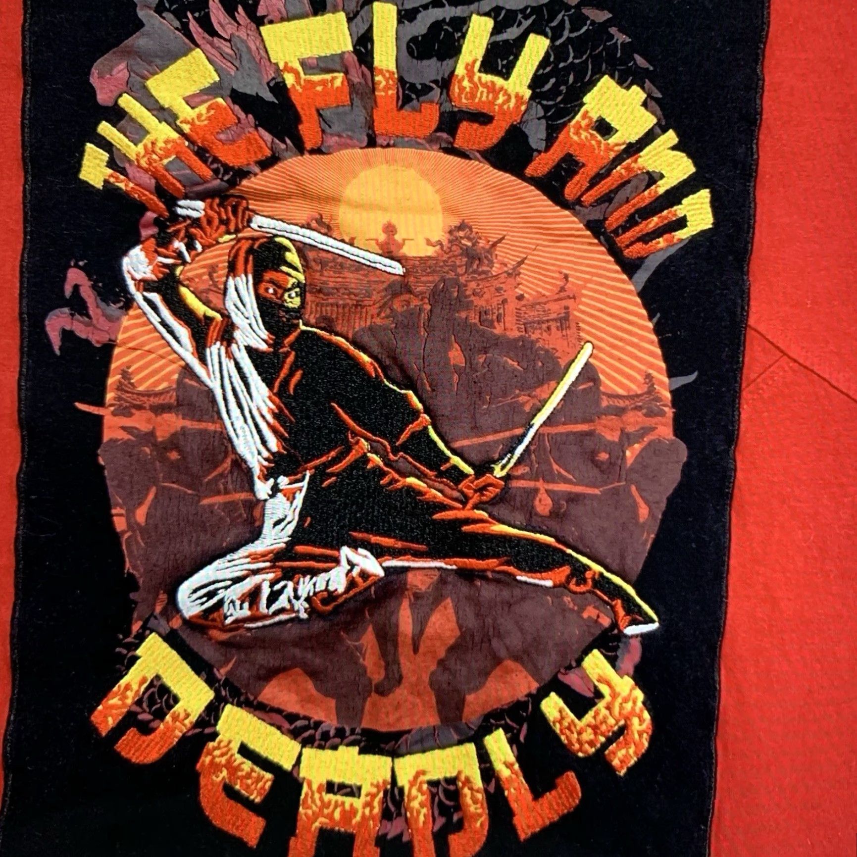 Born VINTAGE Born Fly New York Streetwear T-Shirt M Red Graphic Print Ninja Stars 90s Mens Size US M / EU 48-50 / 2 - 3 Thumbnail