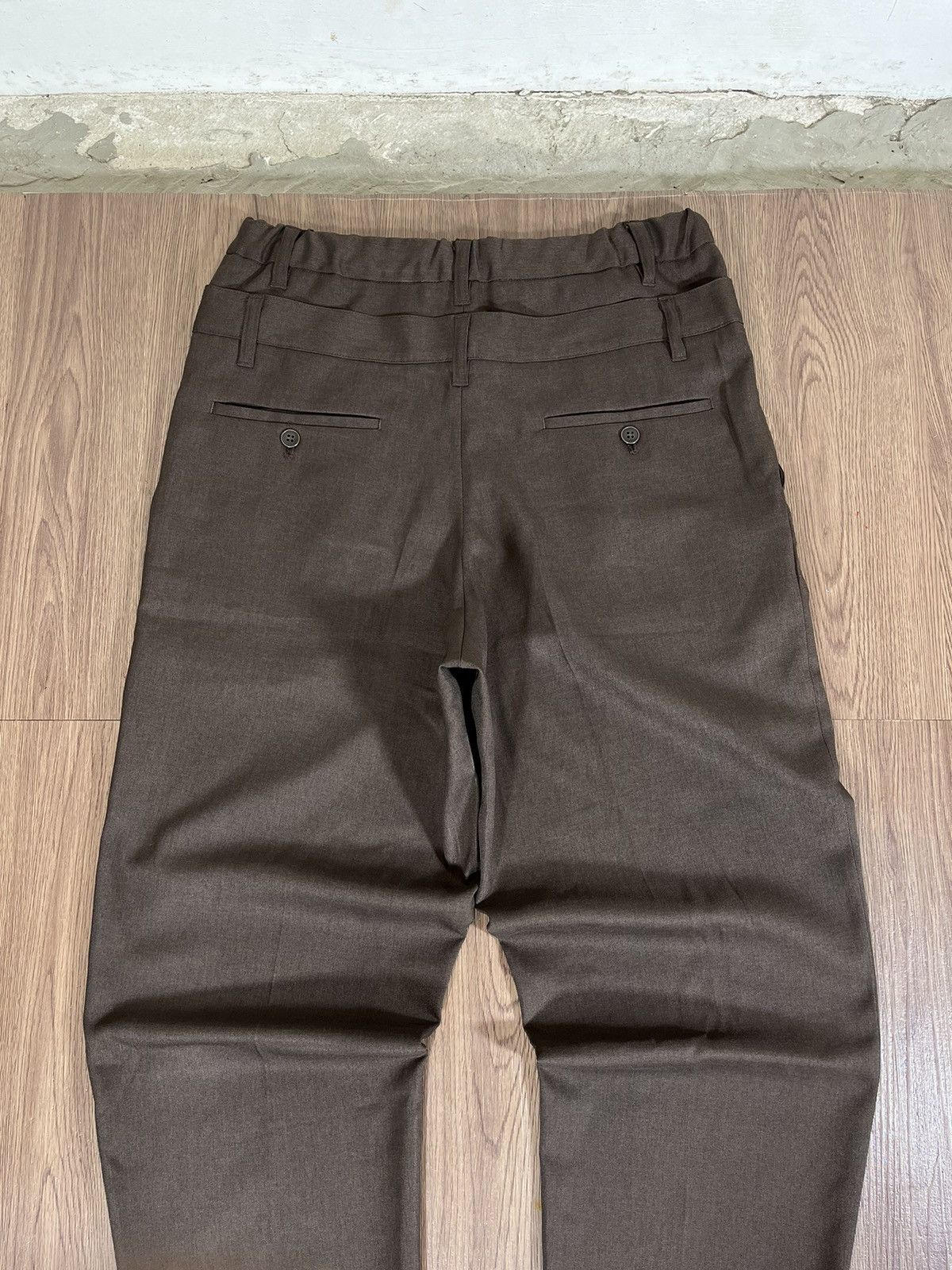 Frapbois Frapbois Double Waist Tailored Trousers Brown Size US 32 / EU 48 - 8 Thumbnail