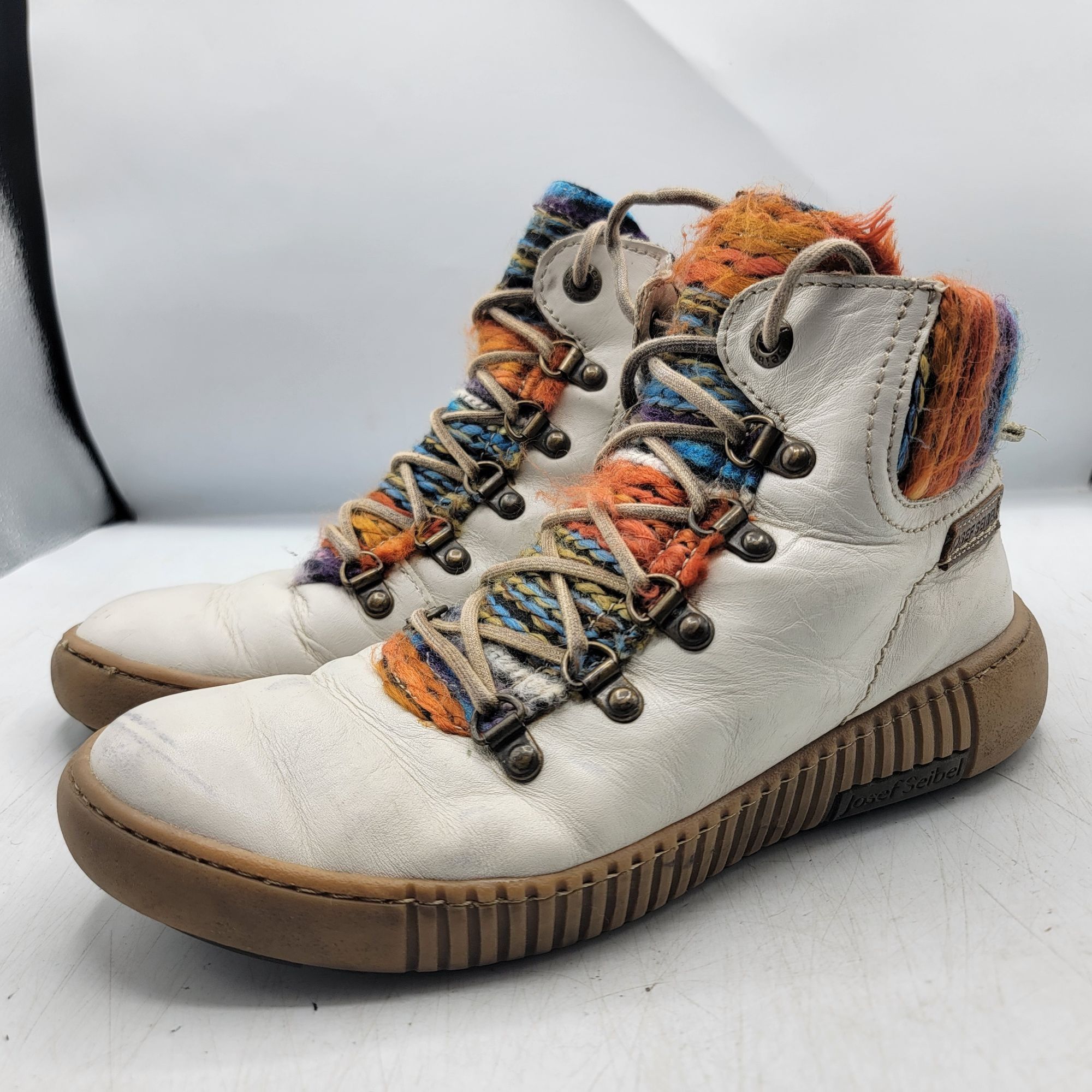 JOSEF SEIBAL Josef Seibel Maren 06 Womens 38 White Boots Winter Warm Casu Size US 8 / IT 38 - 4 Thumbnail