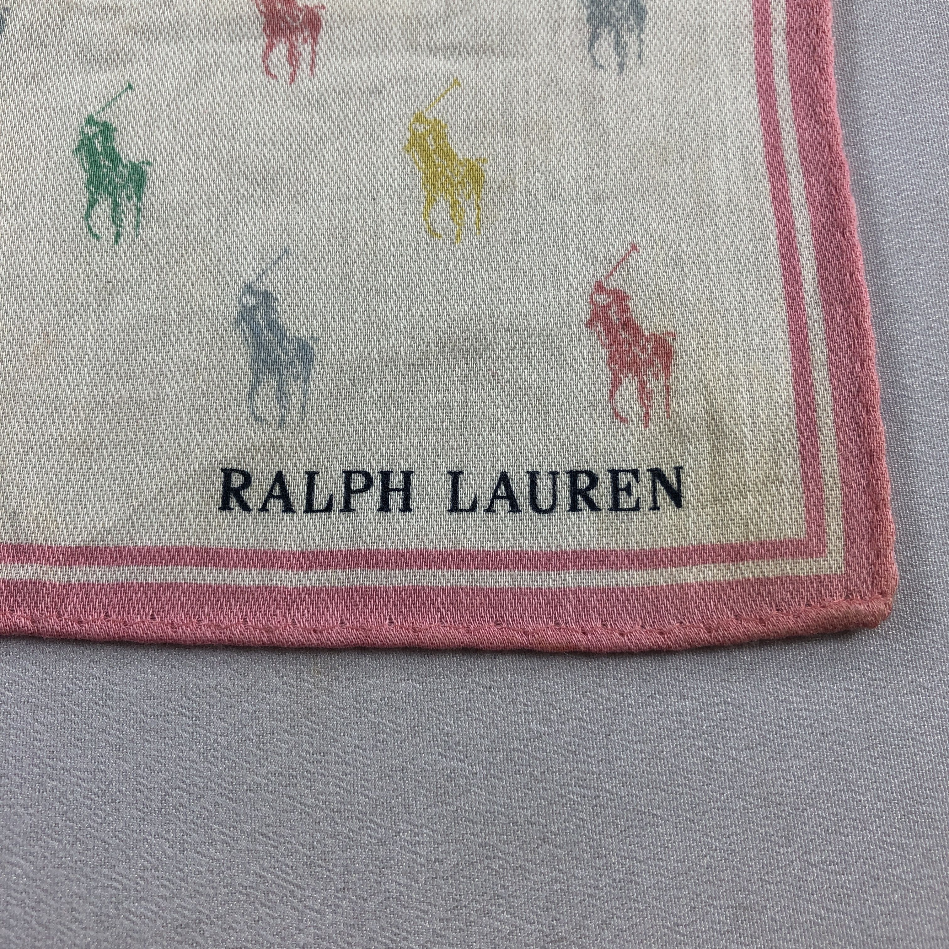 Polo Ralph Lauren × Vintage Polo Ralph Lauren Handkerchief Neckerchief Bandana H2528 Size ONE SIZE - 3 Thumbnail