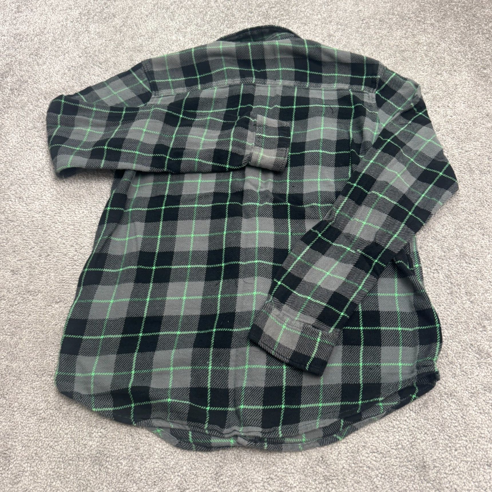 Vintage LRG Shirt Mens S Green Black Plaid Cotton Flannel Button-Up Casual Vintage-Style Outdoor Classic Western 40 in Chest Mens Men Size US S / EU 44-46 / 1 - 2 Thumbnail