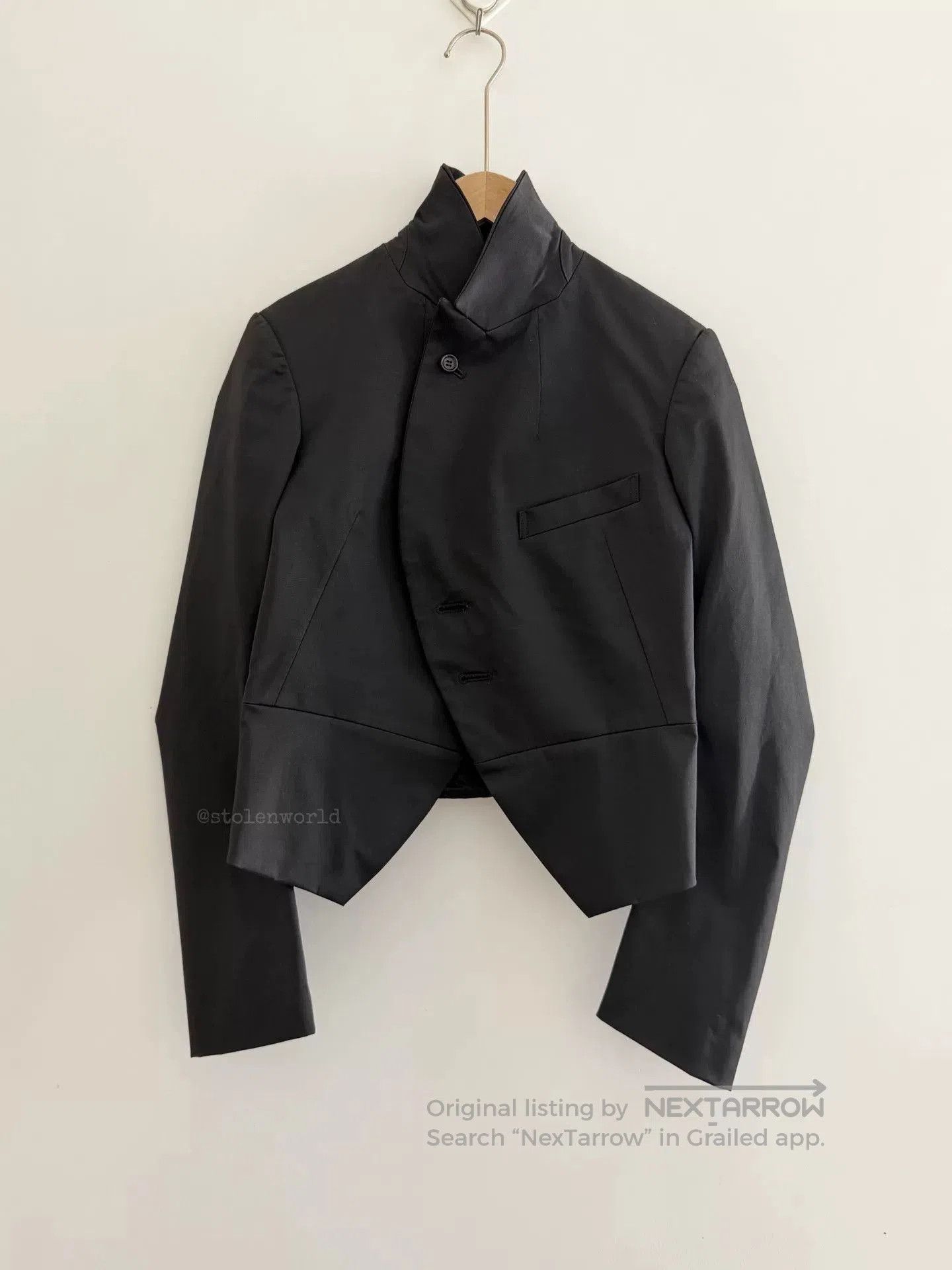 Comme des Garcons comme des garçons cropped sleeve blazer. Size S / US 4 / IT 40 - 5 Thumbnail