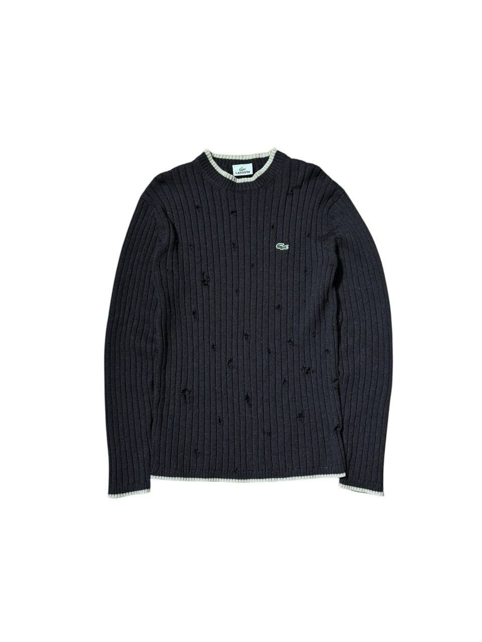 Lacoste 1 of 1 Custom Lacoste Worn Wool Knit Distressed Sweater Size US M / EU 48-50 / 2 - 1 Thumbnail