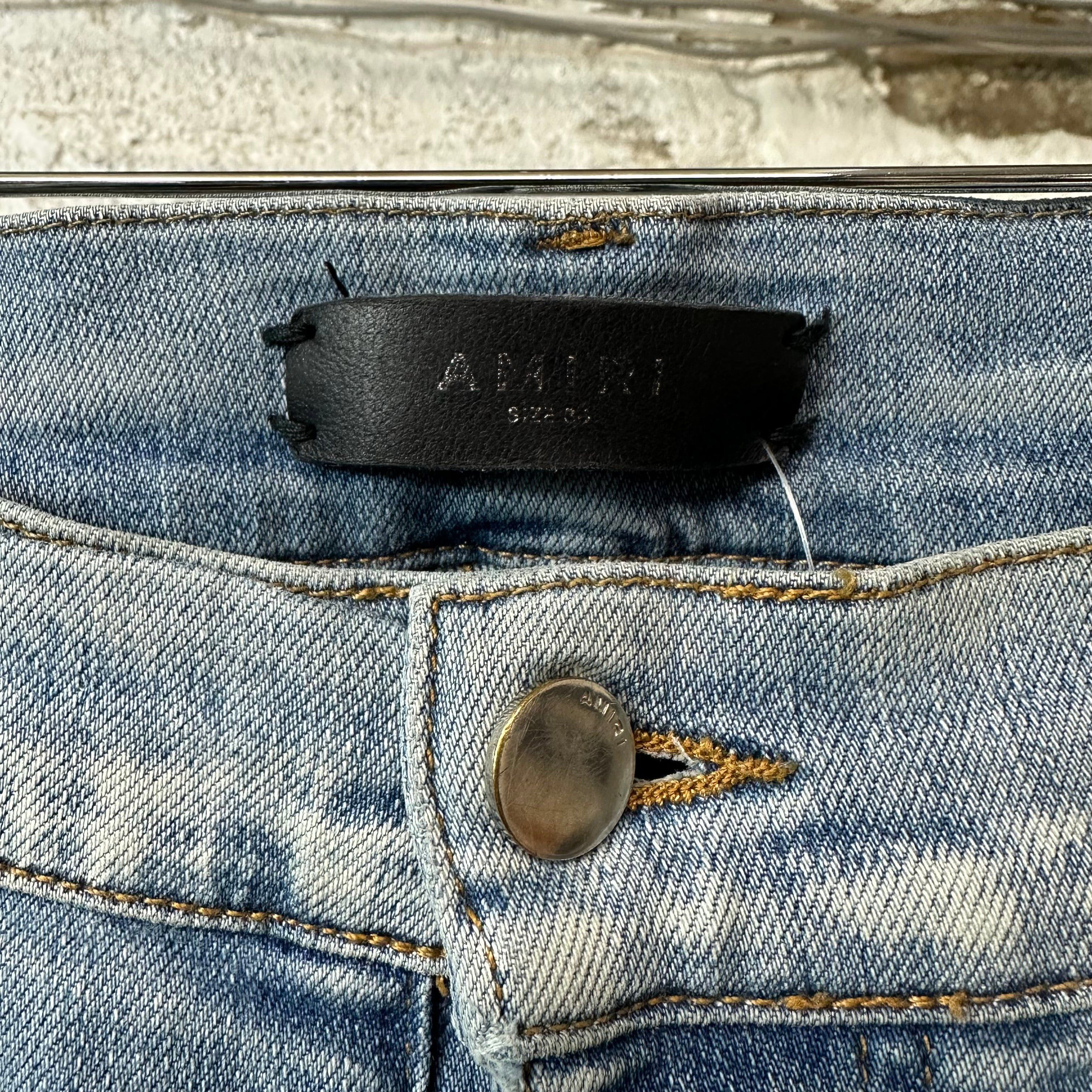 Amiri Amiri MX2 Brown Paisley Blue Denim Jeans Sz 36 Size US 36 / EU 52 - 3 Thumbnail