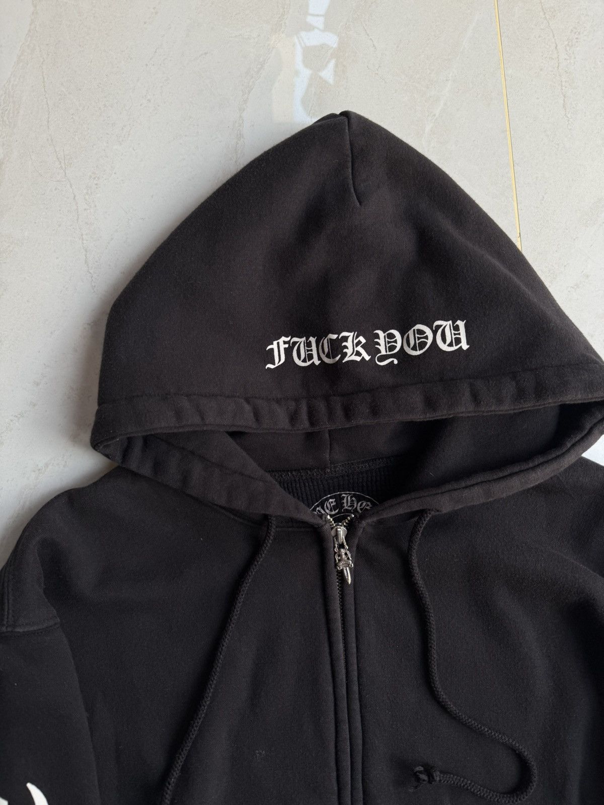 Chrome Hearts Chrome Hearts Thermal Thick „Fuck You“ Zip Logo Hoodie Sz.XL Size US XL / EU 56 / 4 - 3 Thumbnail